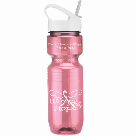 Picture of 26 Oz Translucent Jogger Bottle w/ Sport Sip Lid & Straw