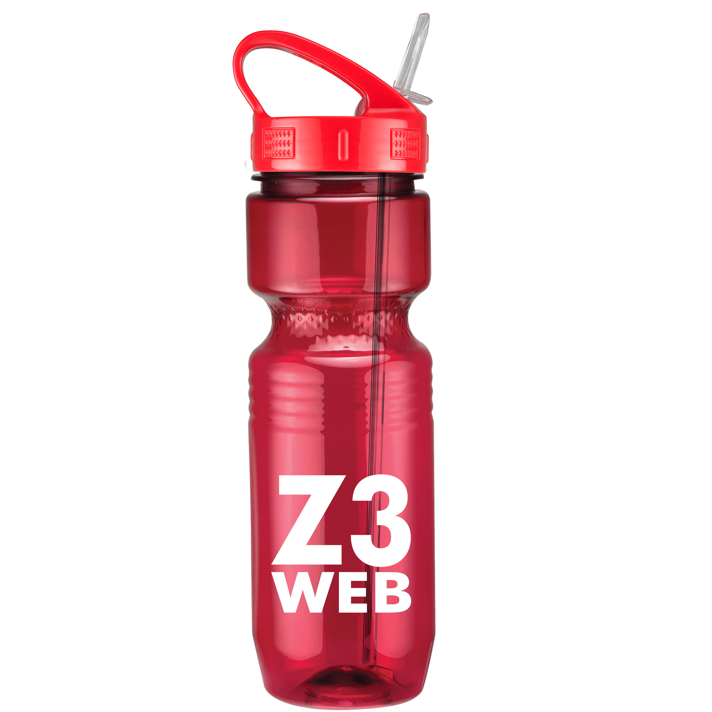 Picture of 26 Oz Translucent Jogger Bottle w/ Sport Sip Lid & Straw