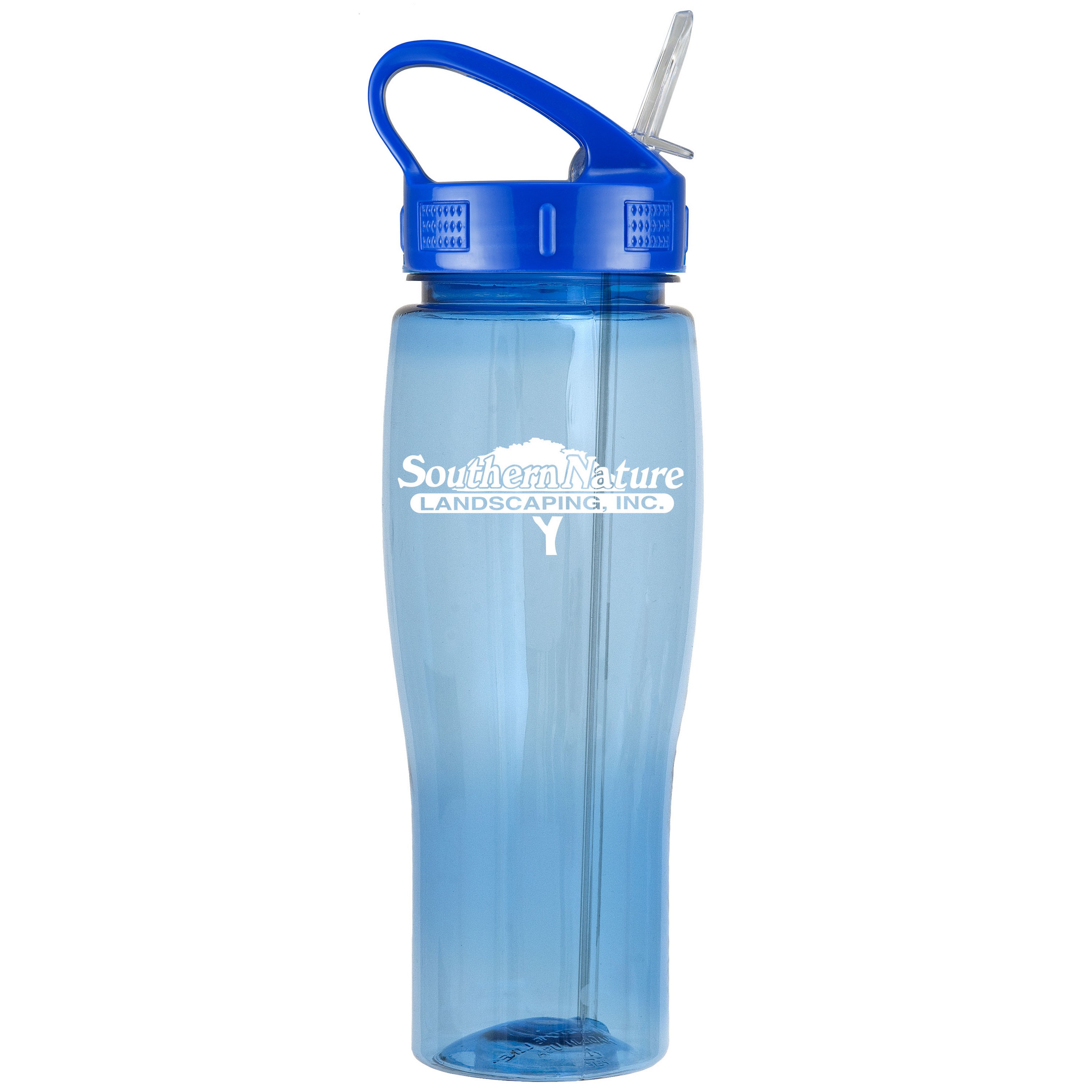 Picture of 24 Oz. Translucent Contour Bottle w/ Sport Sip Lid & Straw
