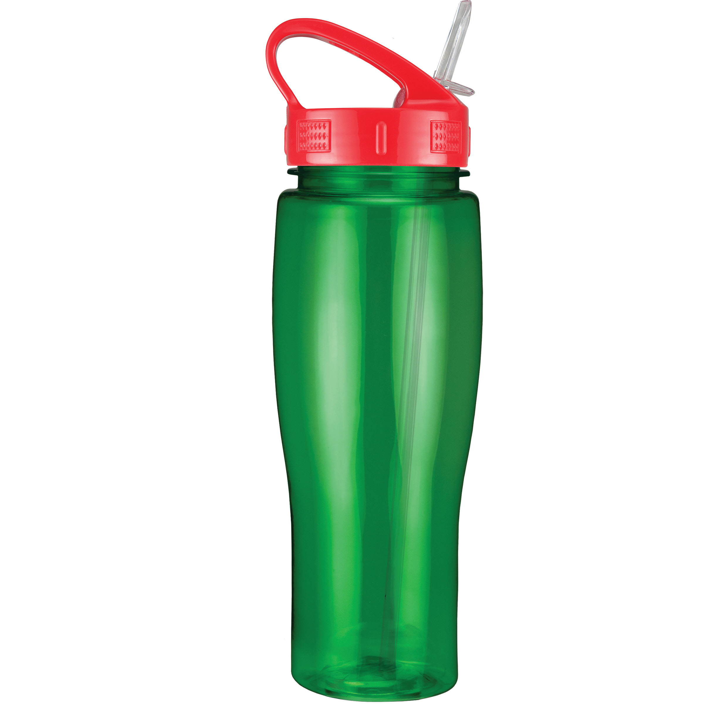 Picture of 24 Oz. Translucent Contour Bottle w/ Sport Sip Lid & Straw