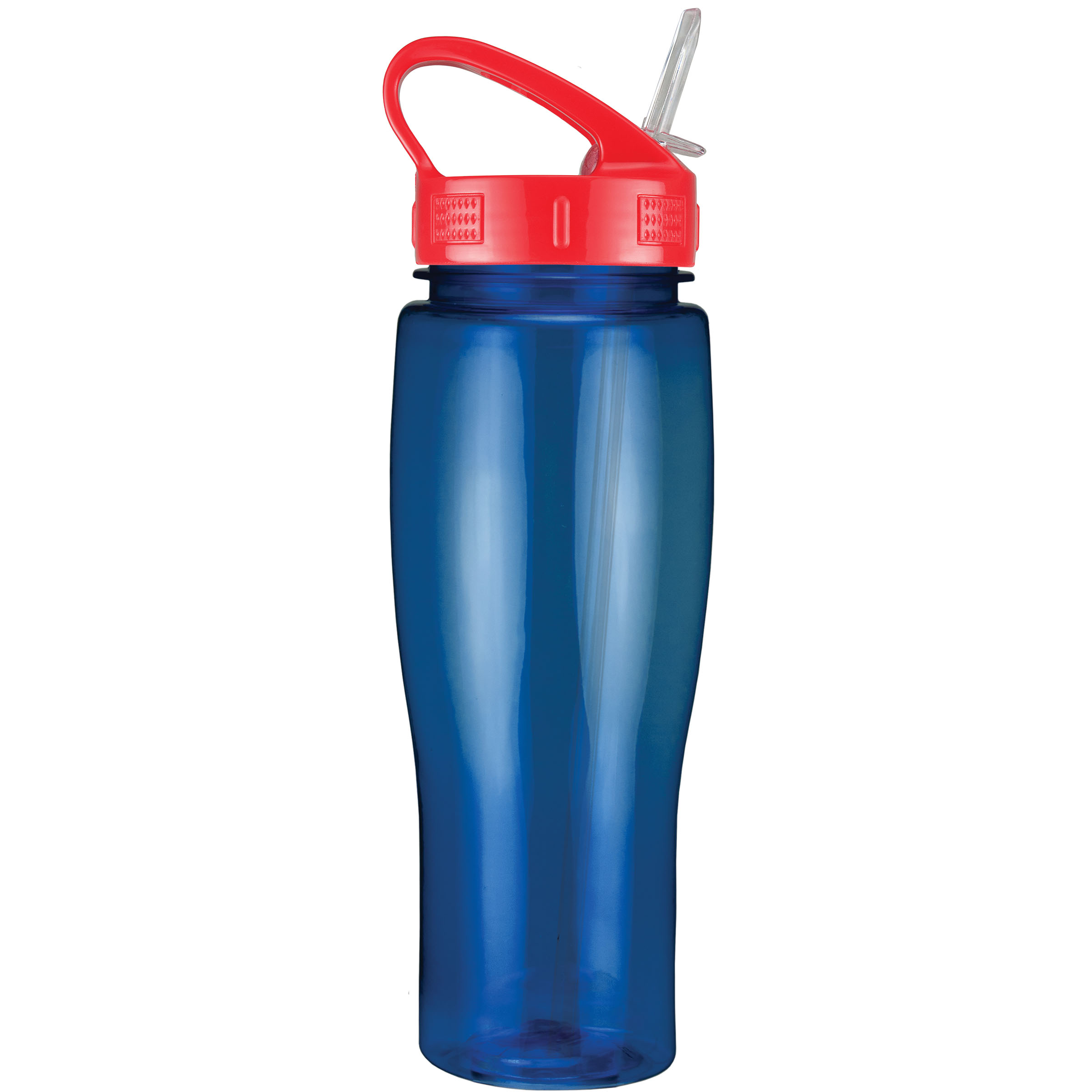 Picture of 24 Oz. Translucent Contour Bottle w/ Sport Sip Lid & Straw