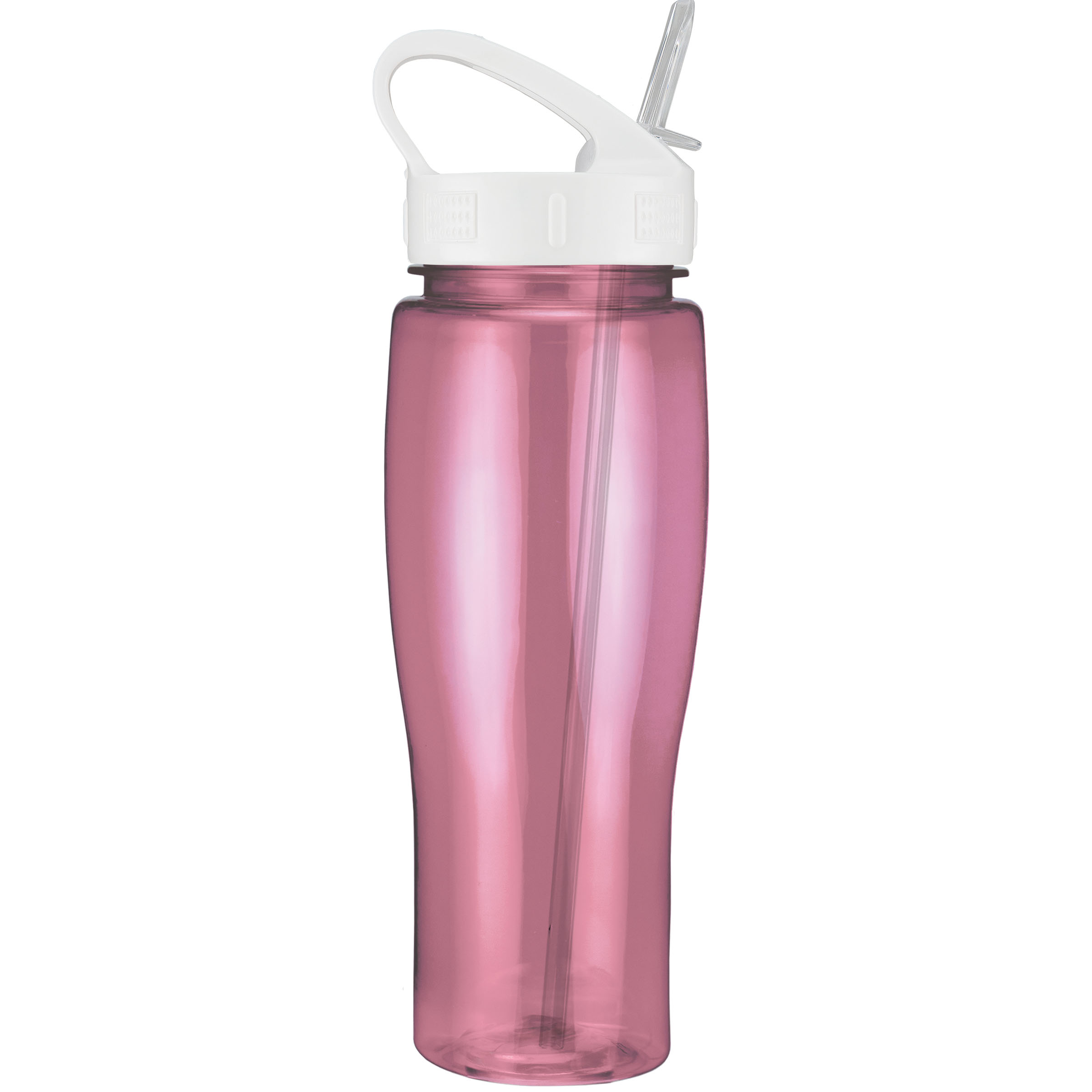 Picture of 24 Oz. Translucent Contour Bottle w/ Sport Sip Lid & Straw
