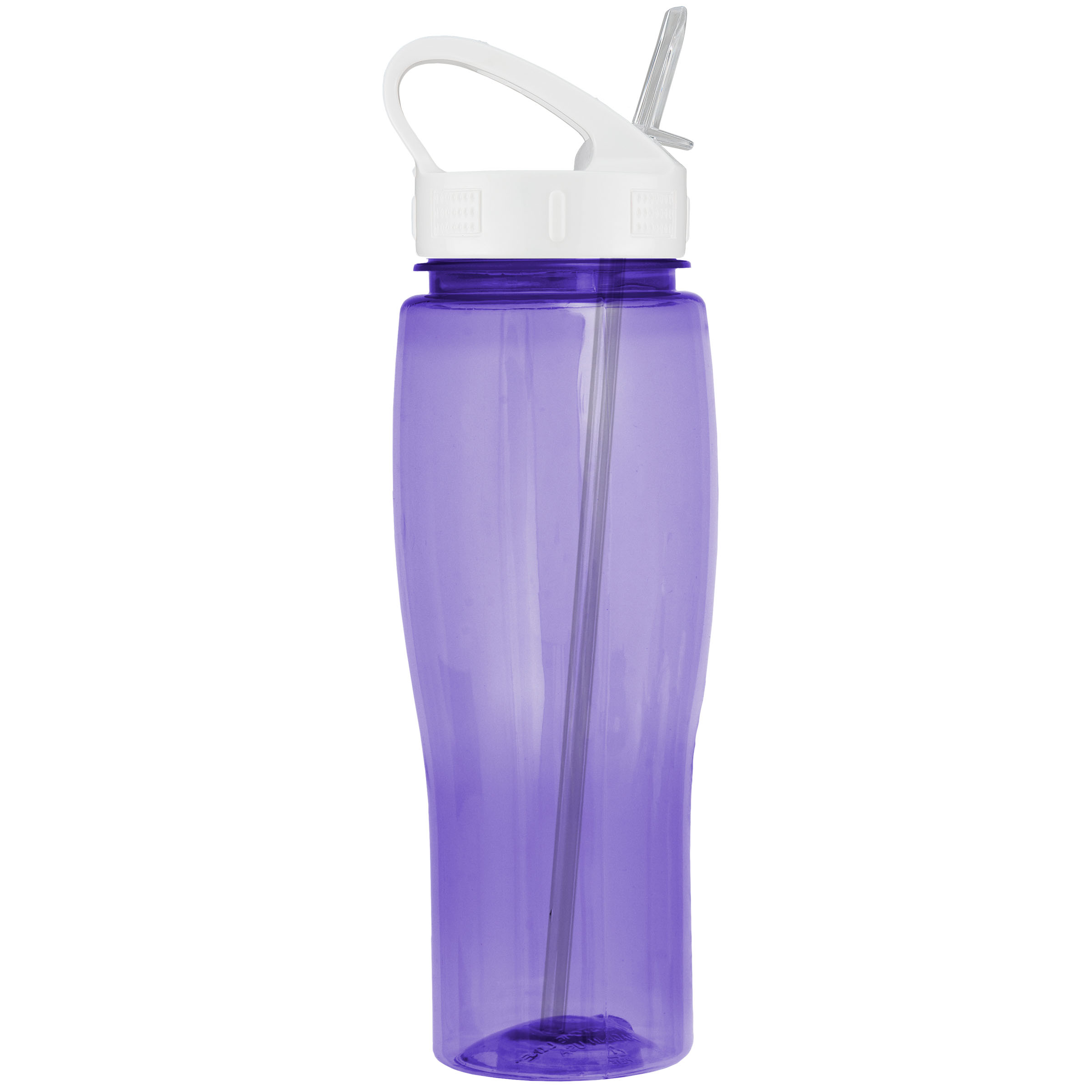 Picture of 24 Oz. Translucent Contour Bottle w/ Sport Sip Lid & Straw