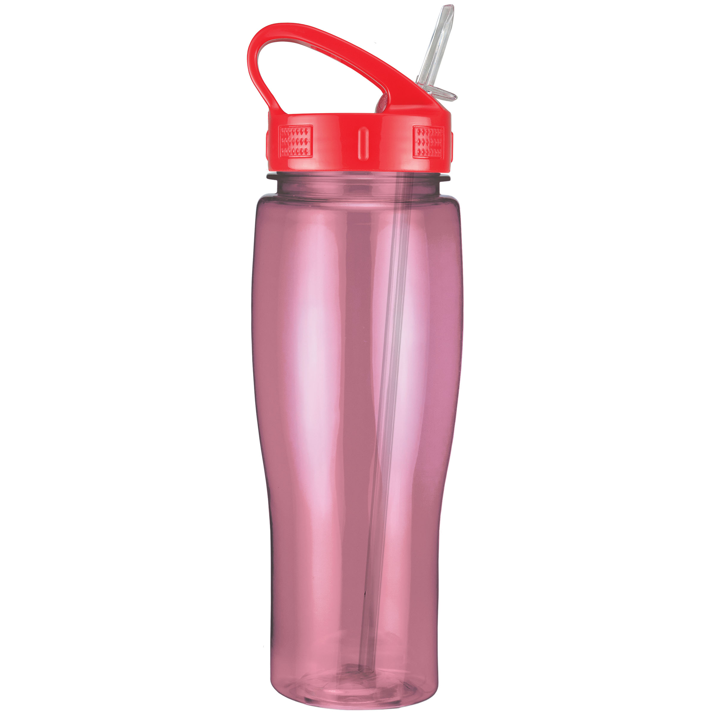 Picture of 24 Oz. Translucent Contour Bottle w/ Sport Sip Lid & Straw