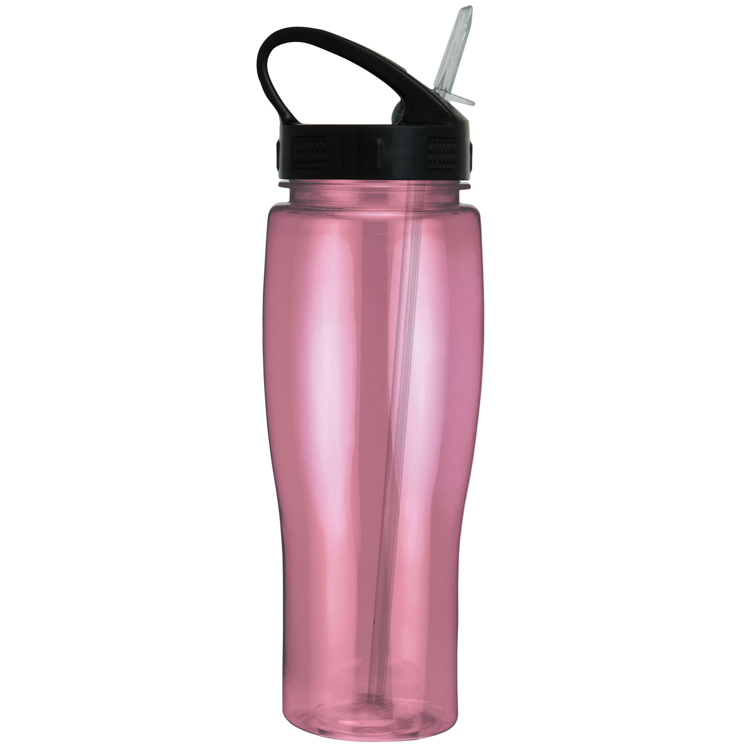 Picture of 24 Oz. Translucent Contour Bottle w/ Sport Sip Lid & Straw