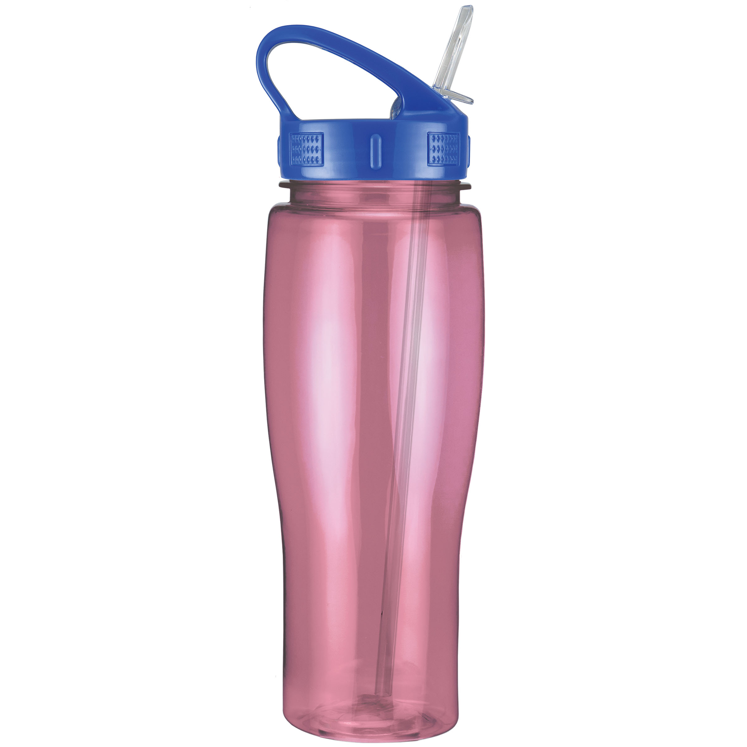 Picture of 24 Oz. Translucent Contour Bottle w/ Sport Sip Lid & Straw