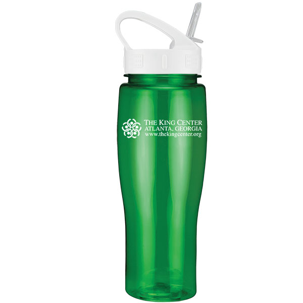 Picture of 24 Oz. Translucent Contour Bottle w/ Sport Sip Lid & Straw