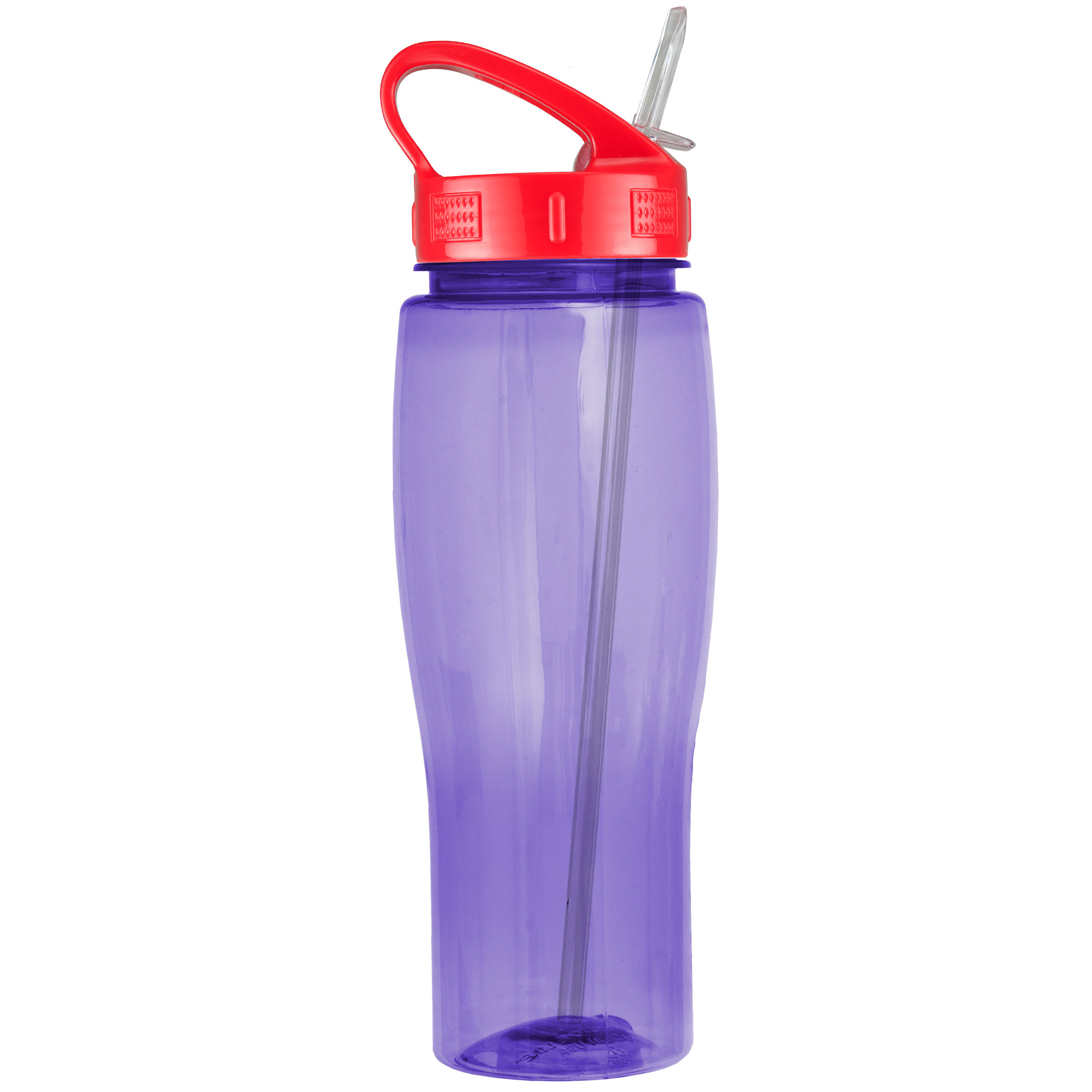 Picture of 24 Oz. Translucent Contour Bottle w/ Sport Sip Lid & Straw