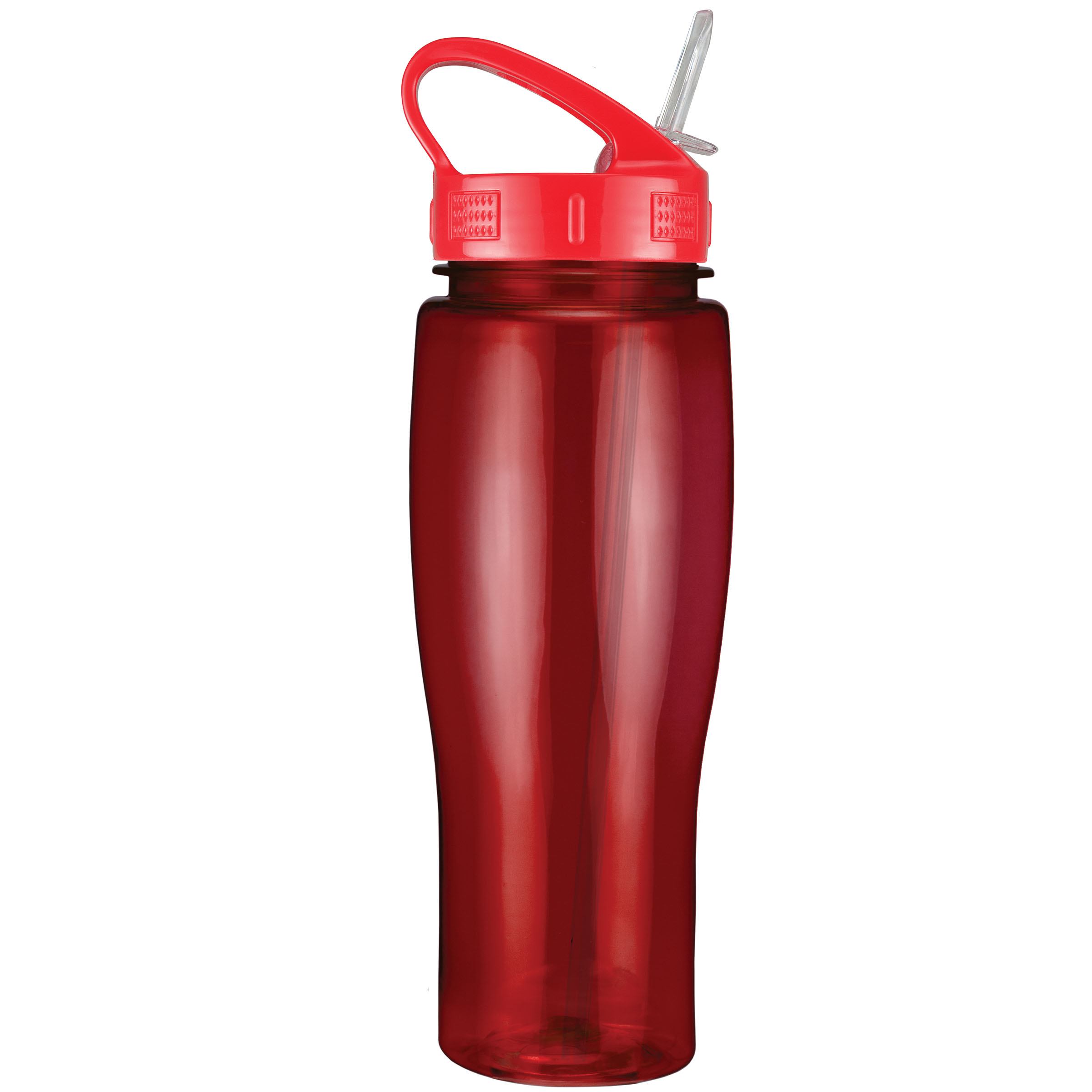 Picture of 24 Oz. Translucent Contour Bottle w/ Sport Sip Lid & Straw