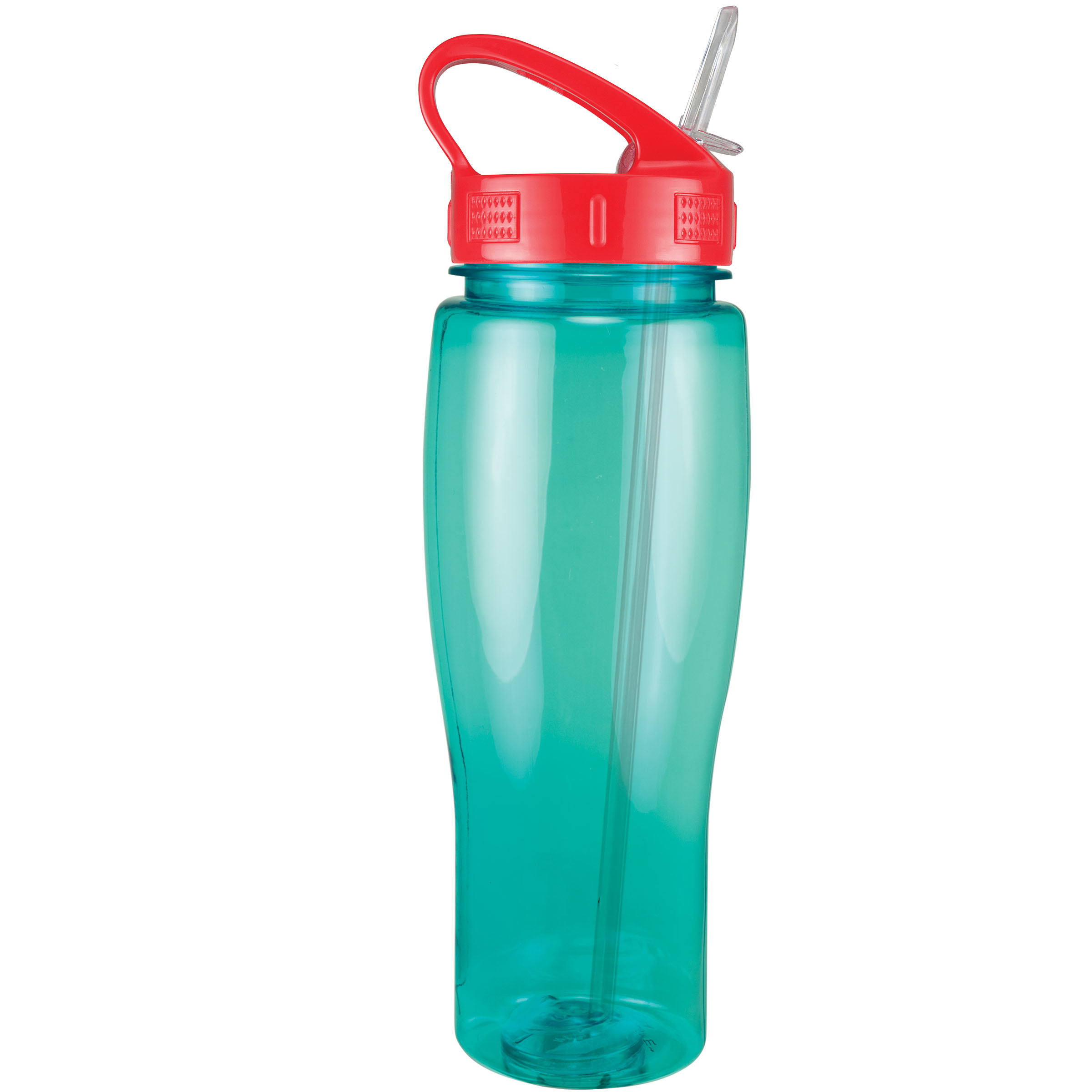 Picture of 24 Oz. Translucent Contour Bottle w/ Sport Sip Lid & Straw