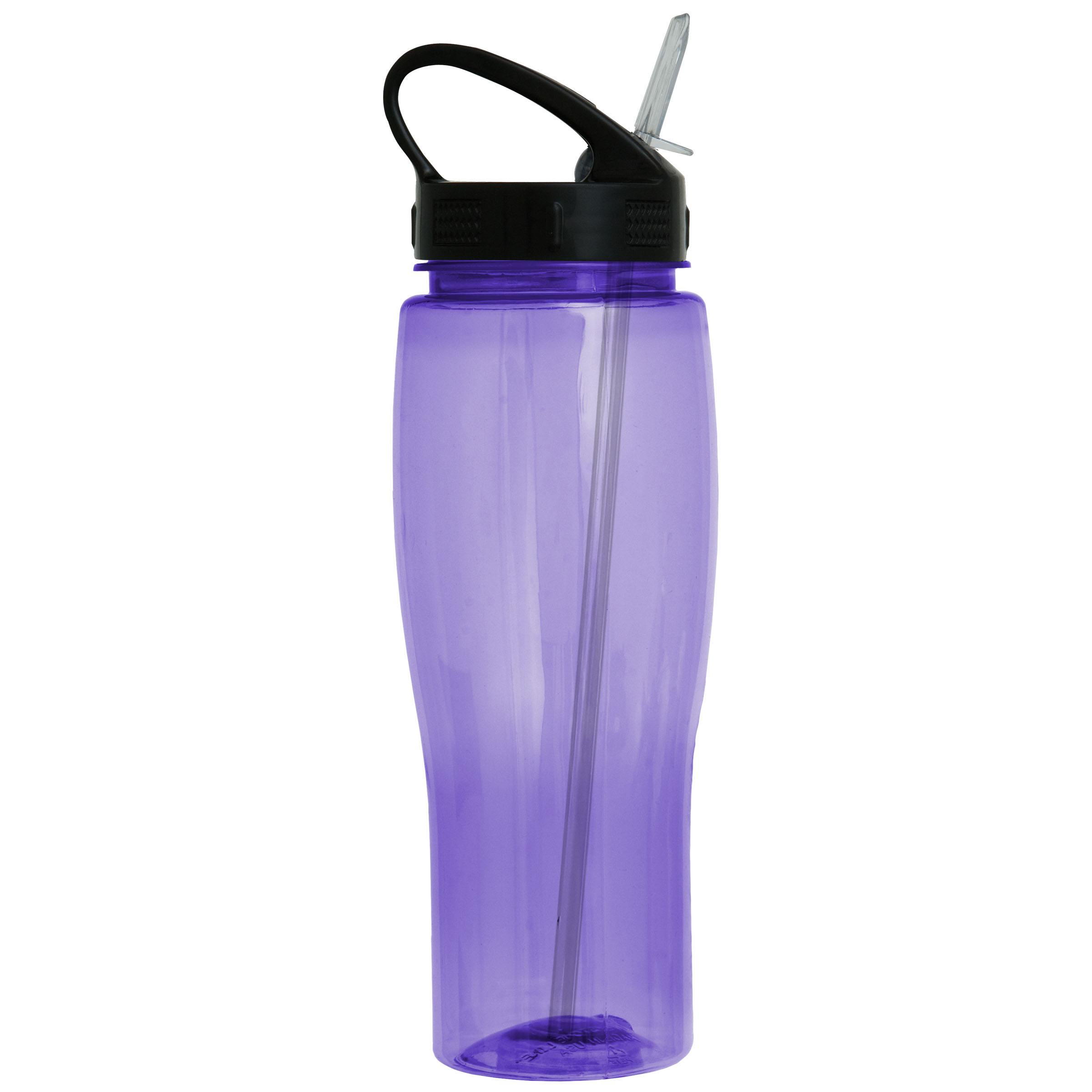 Picture of 24 Oz. Translucent Contour Bottle w/ Sport Sip Lid & Straw