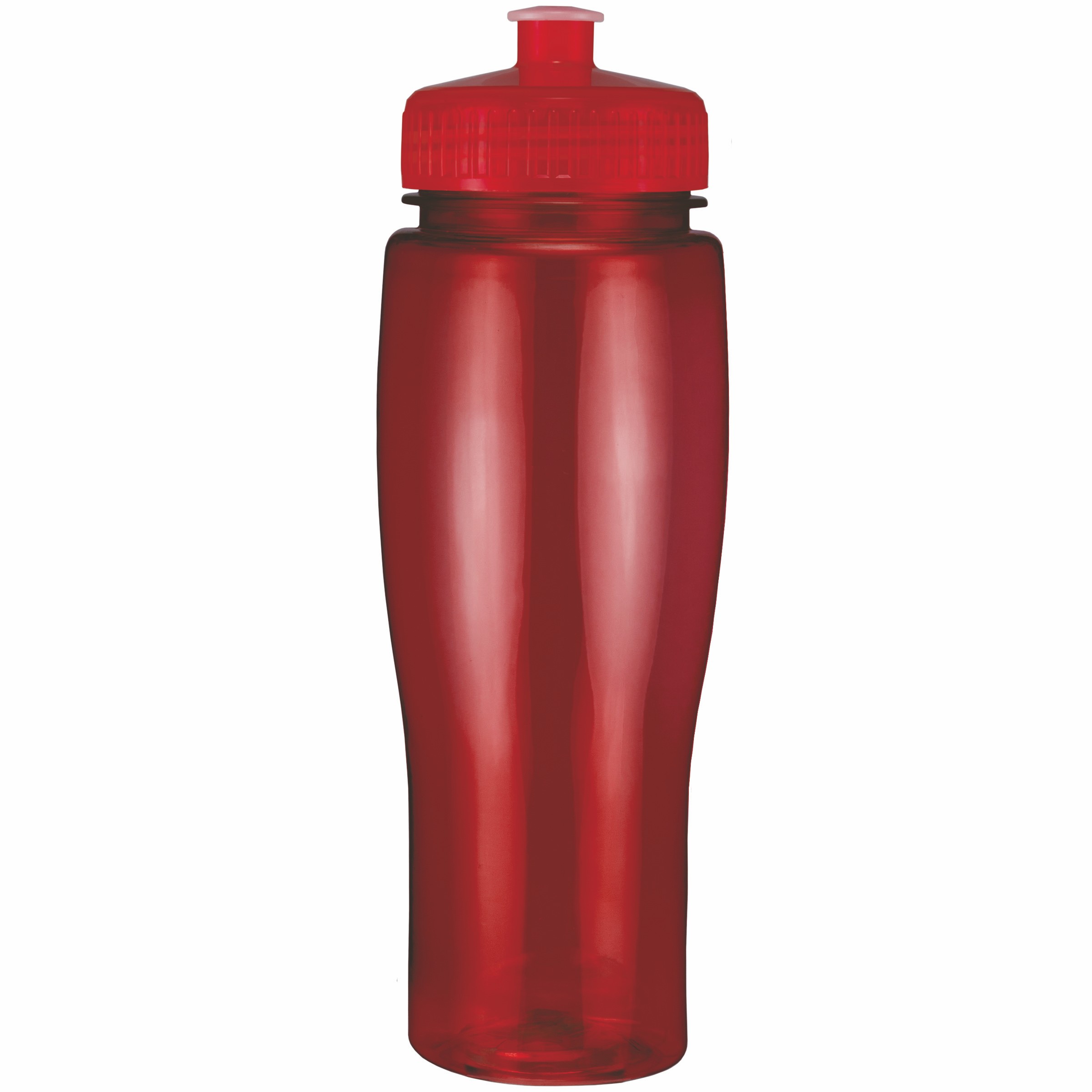 Picture of 24 Oz. Translucent Contour Bottle w/ Push Pull Lid