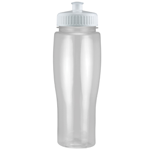 Picture of 24 Oz. Translucent Contour Bottle w/ Push Pull Lid