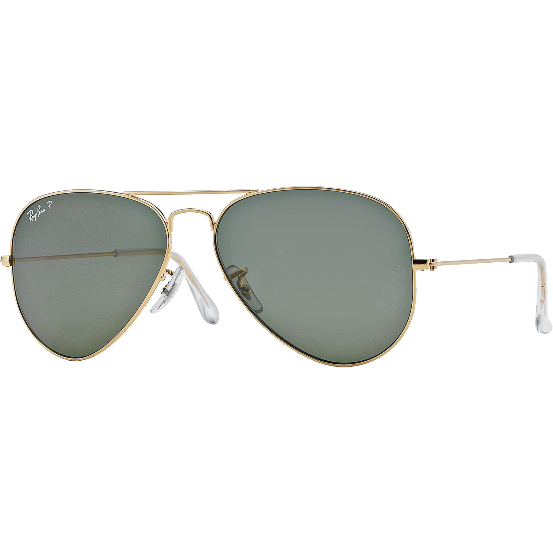 Picture of Ray-Ban® Polarized Aviator Sunglasses - Gold/Green
