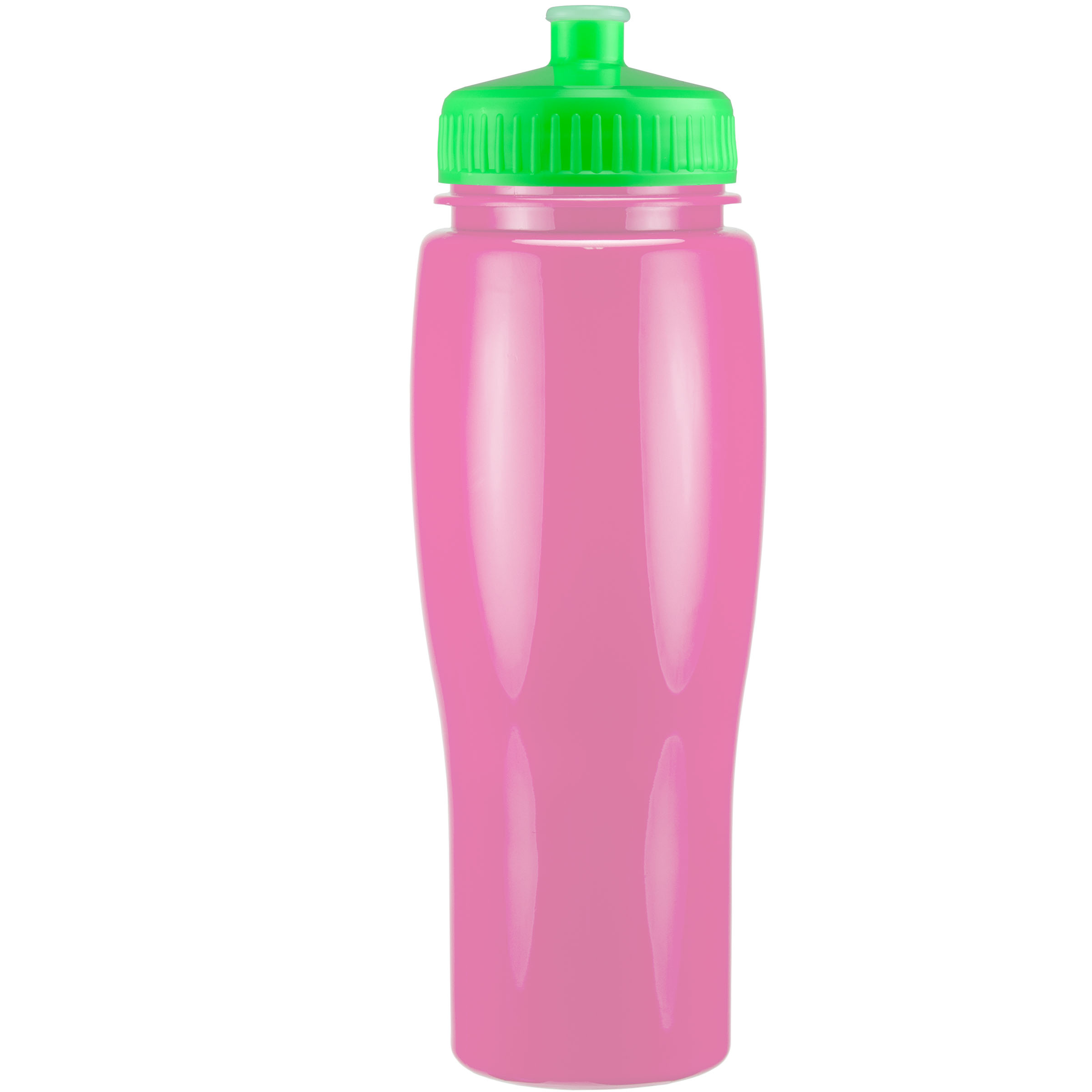 Picture of 24 Oz Contour Bottle w/ Push Pull Lid - Solid Colors