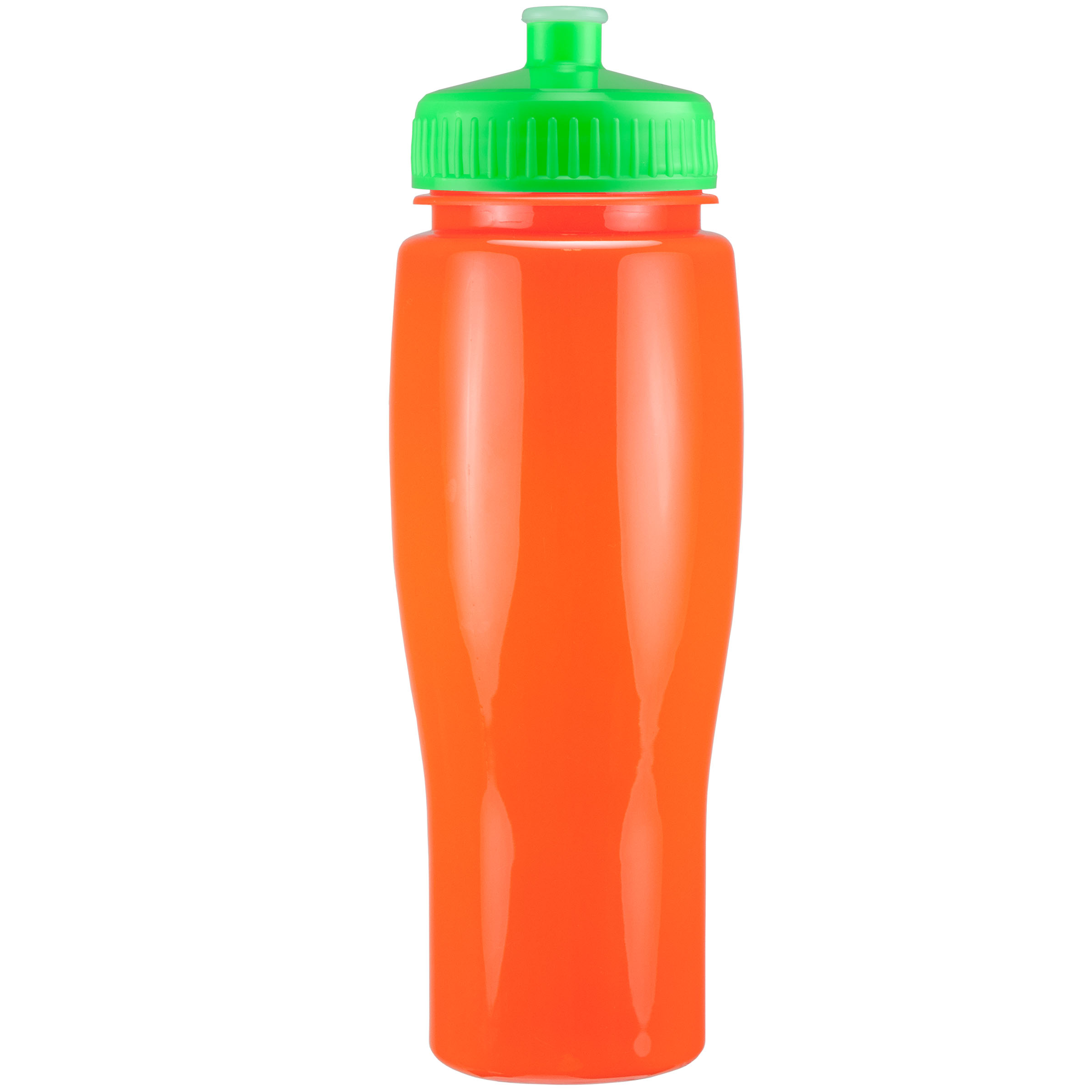 Picture of 24 Oz Contour Bottle w/ Push Pull Lid - Solid Colors