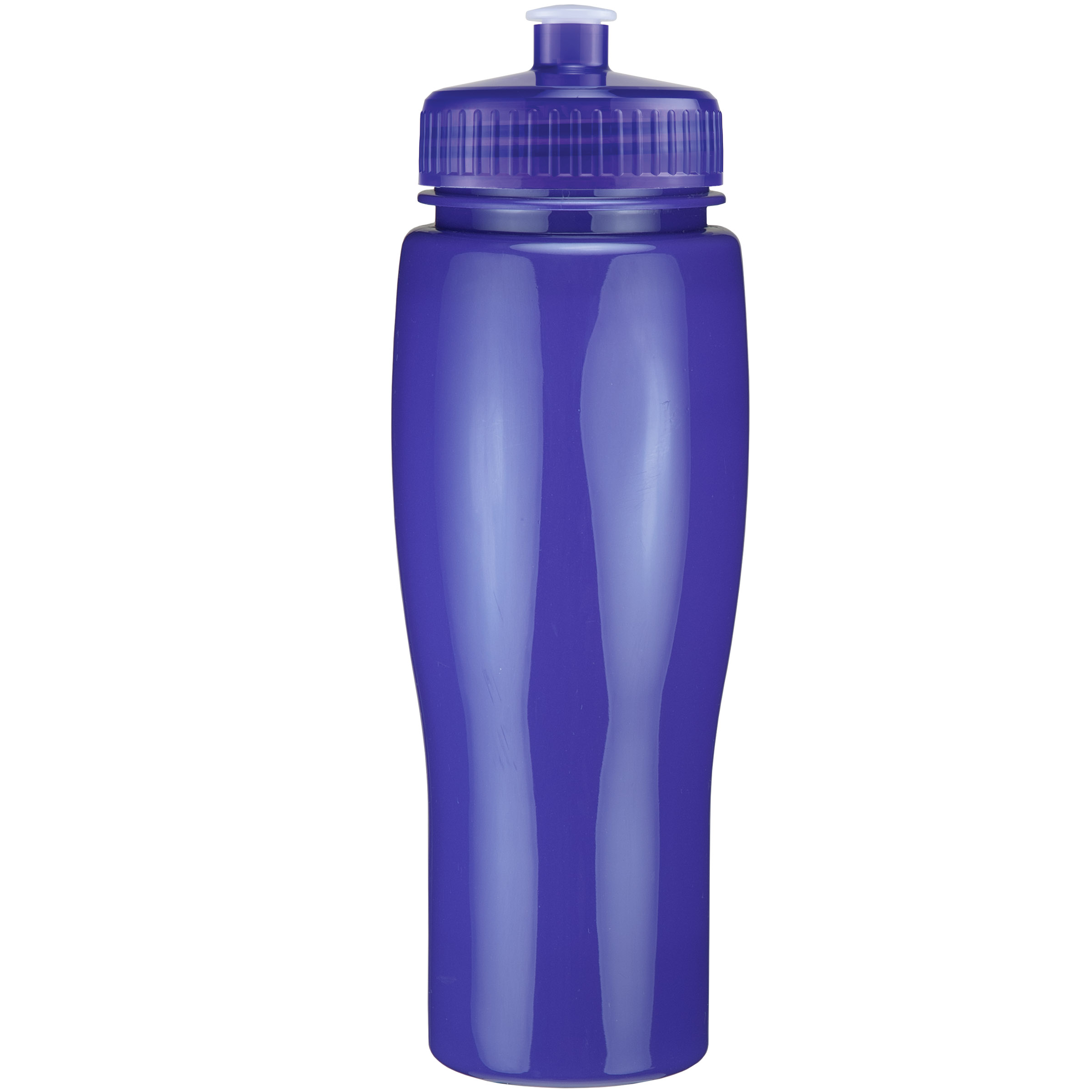 Picture of 24 Oz Contour Bottle w/ Push Pull Lid - Solid Colors