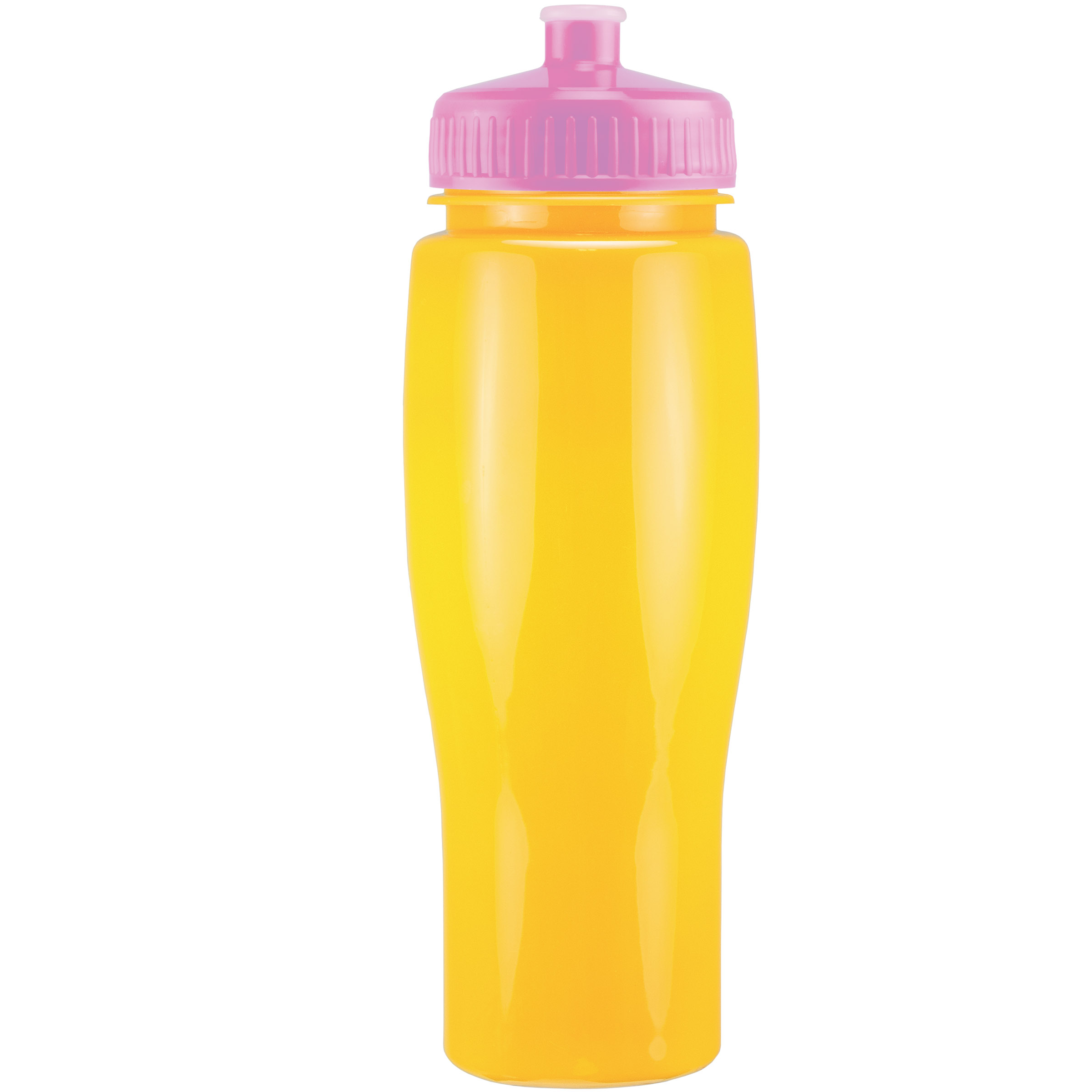 Picture of 24 Oz Contour Bottle w/ Push Pull Lid - Solid Colors