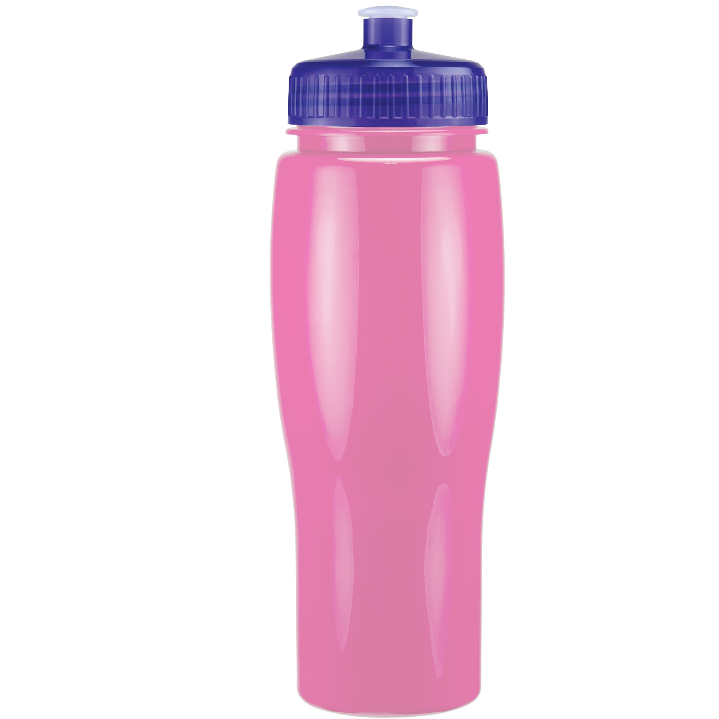 Picture of 24 Oz Contour Bottle w/ Push Pull Lid - Solid Colors