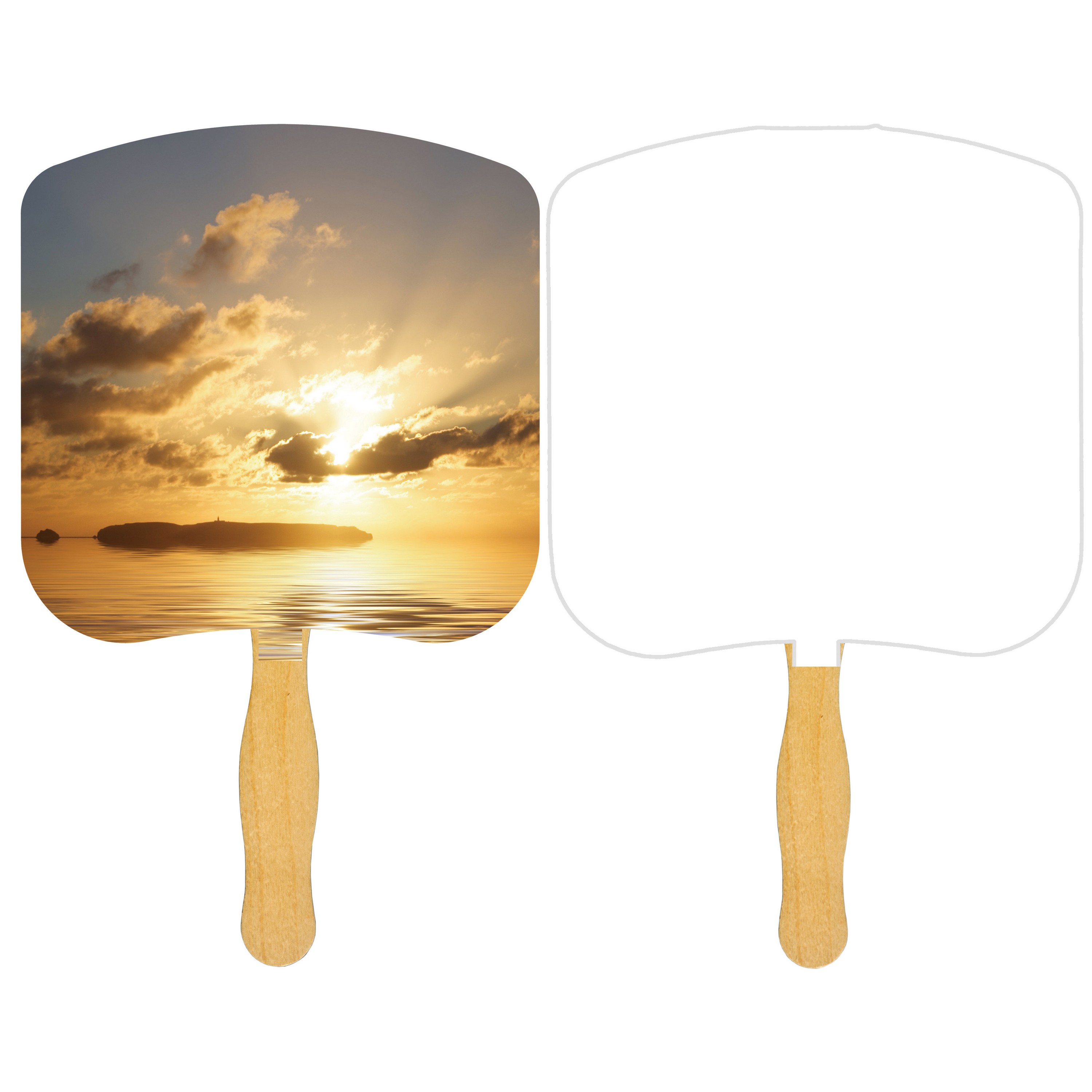 Picture of Religious Hand Fan/ Sunrise