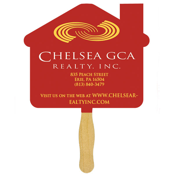 Picture of House Glued Hand Fan (1 Side/ 1 imprint color)