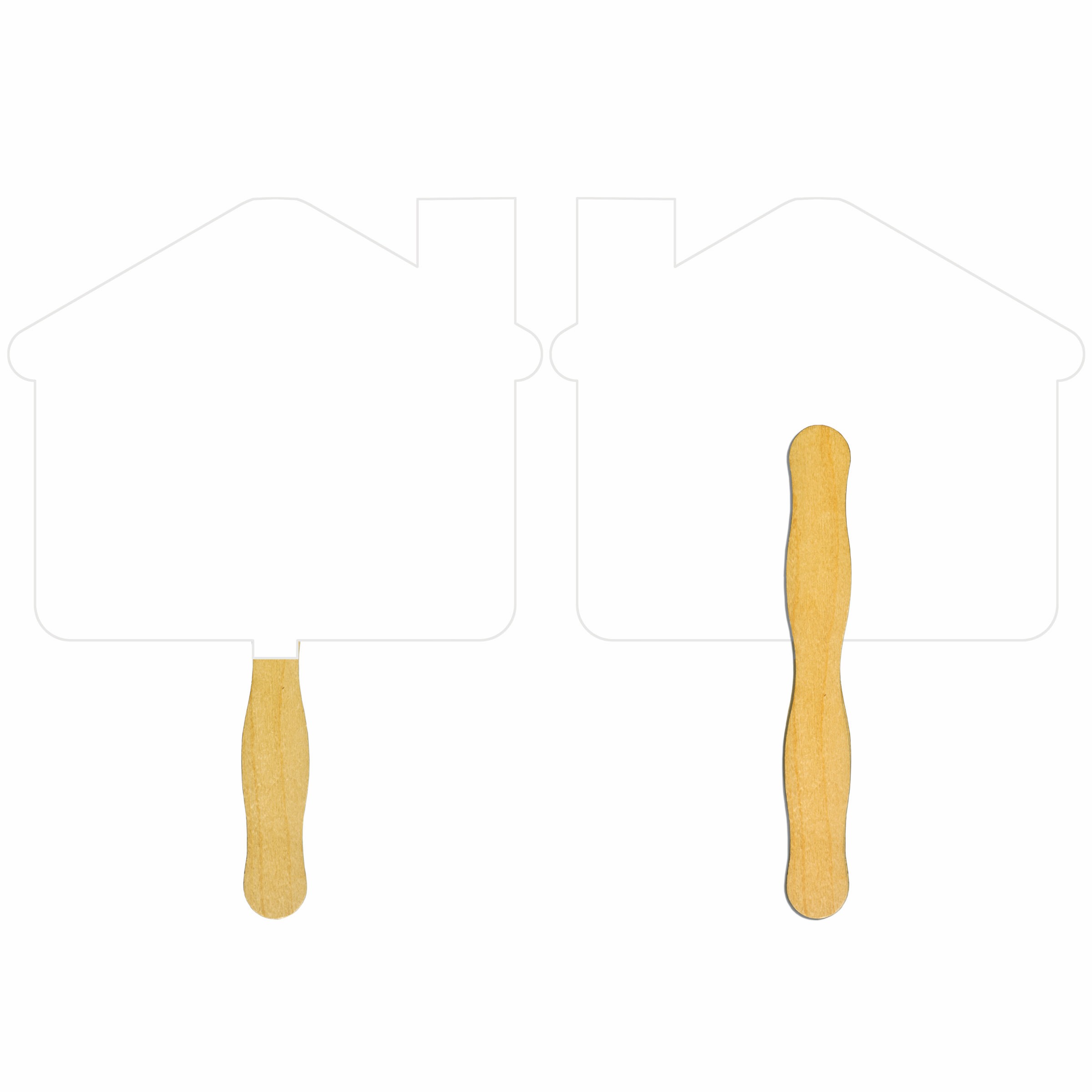Picture of House Glued Hand Fan (1 Side/ 1 imprint color)