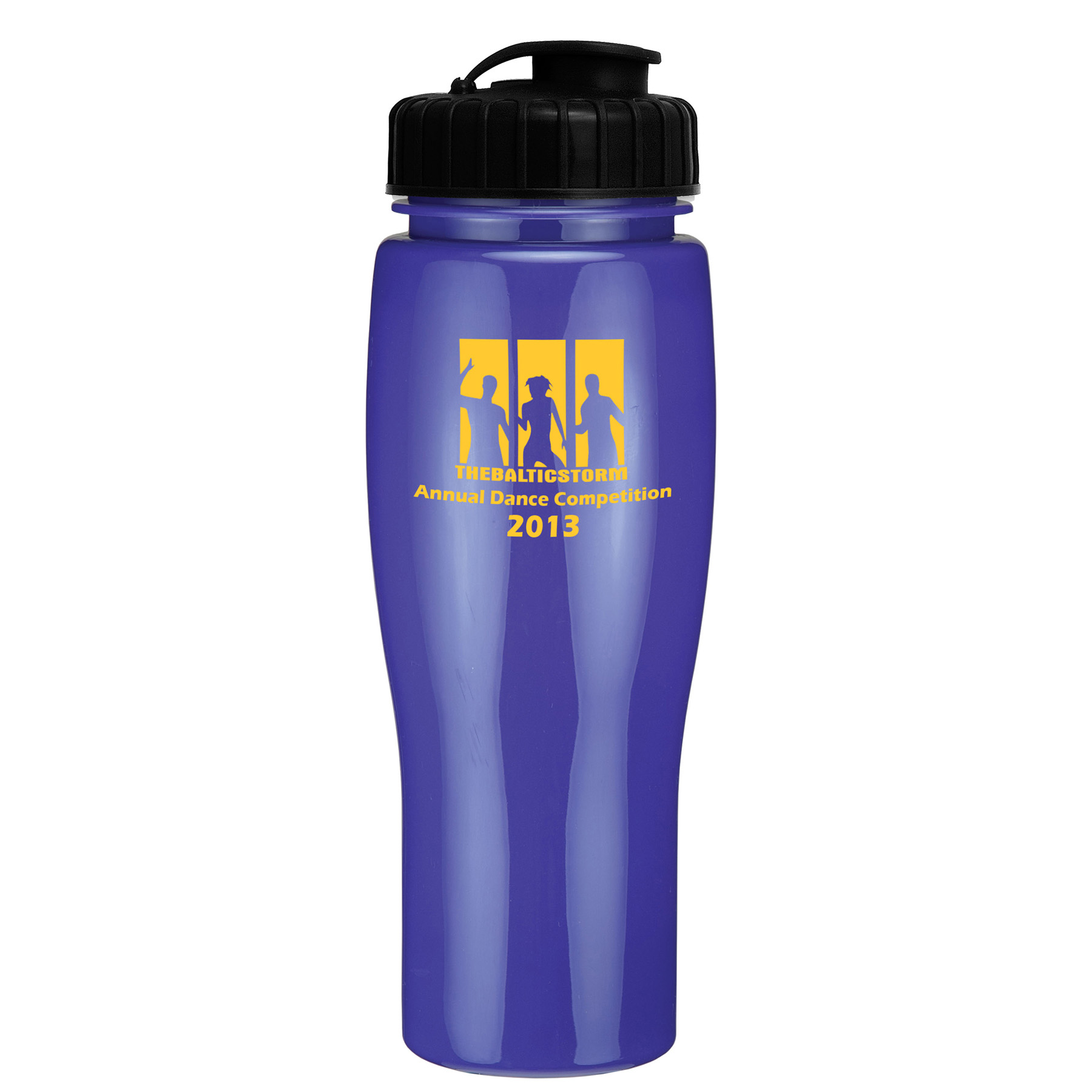 Picture of 24 Oz. Contour Bottle w/ Flip Top Lid - Solid Colors