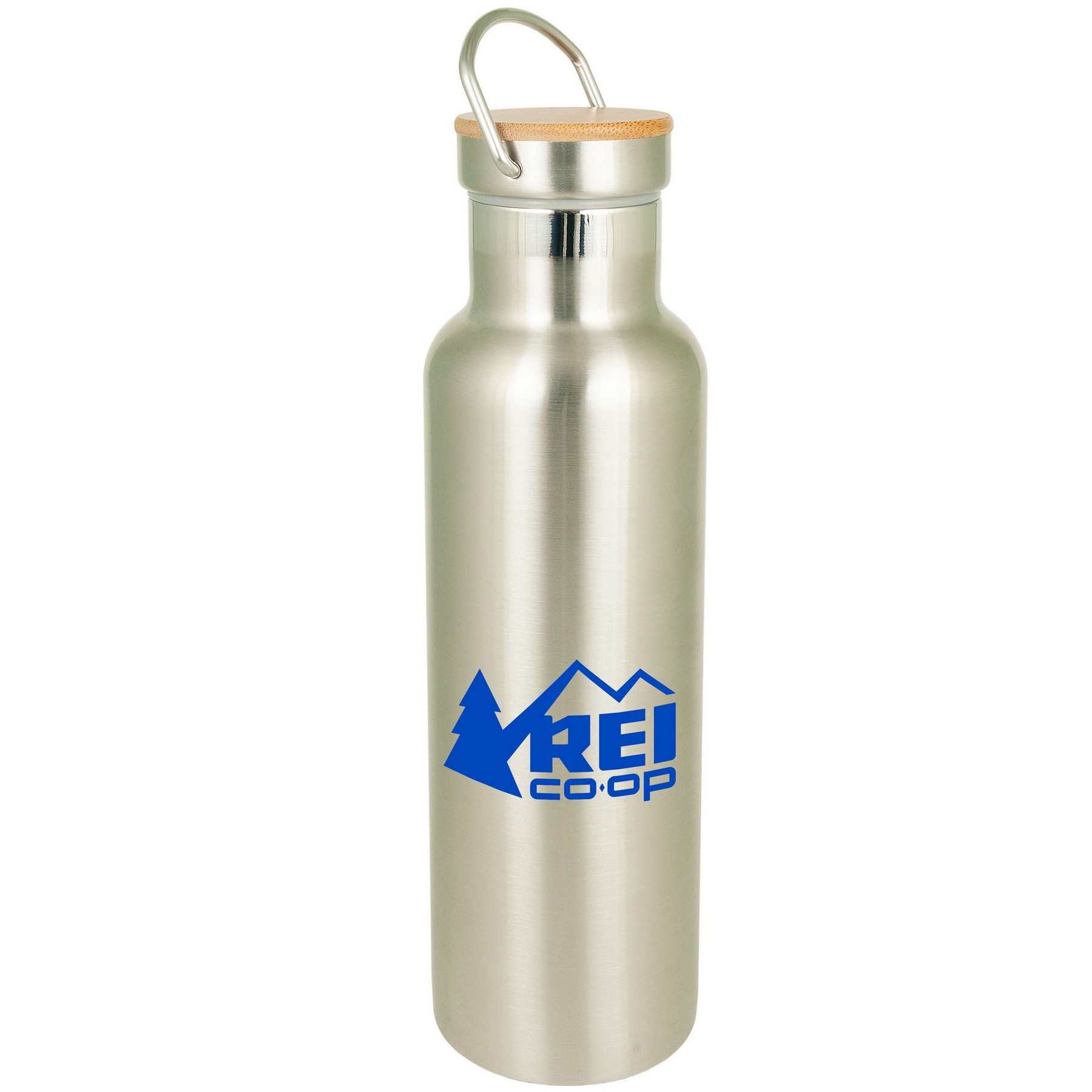 Picture of 20 Oz. Bedford Double Walled Stainless Water Bottle with Bamboo Lid