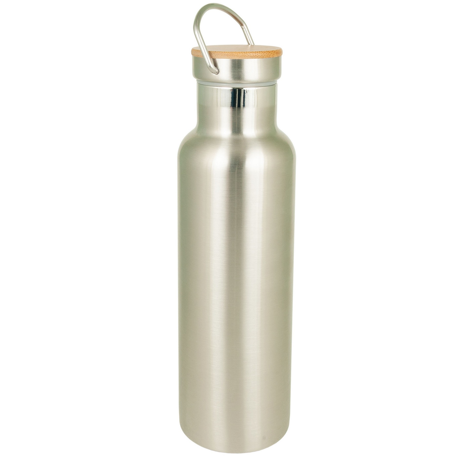 Picture of 20 Oz. Bedford Double Walled Stainless Water Bottle with Bamboo Lid