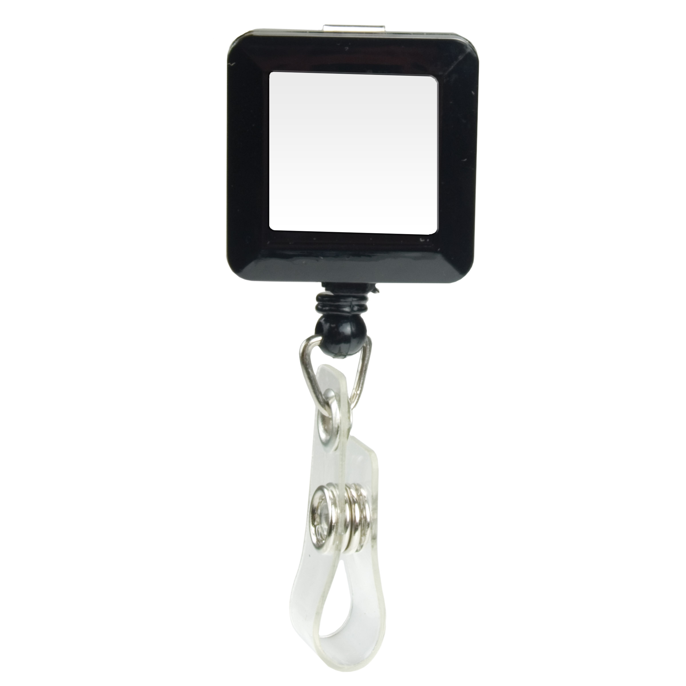 Picture of Domed Retractable Badge Holder (Square w/ Slip on Clip)