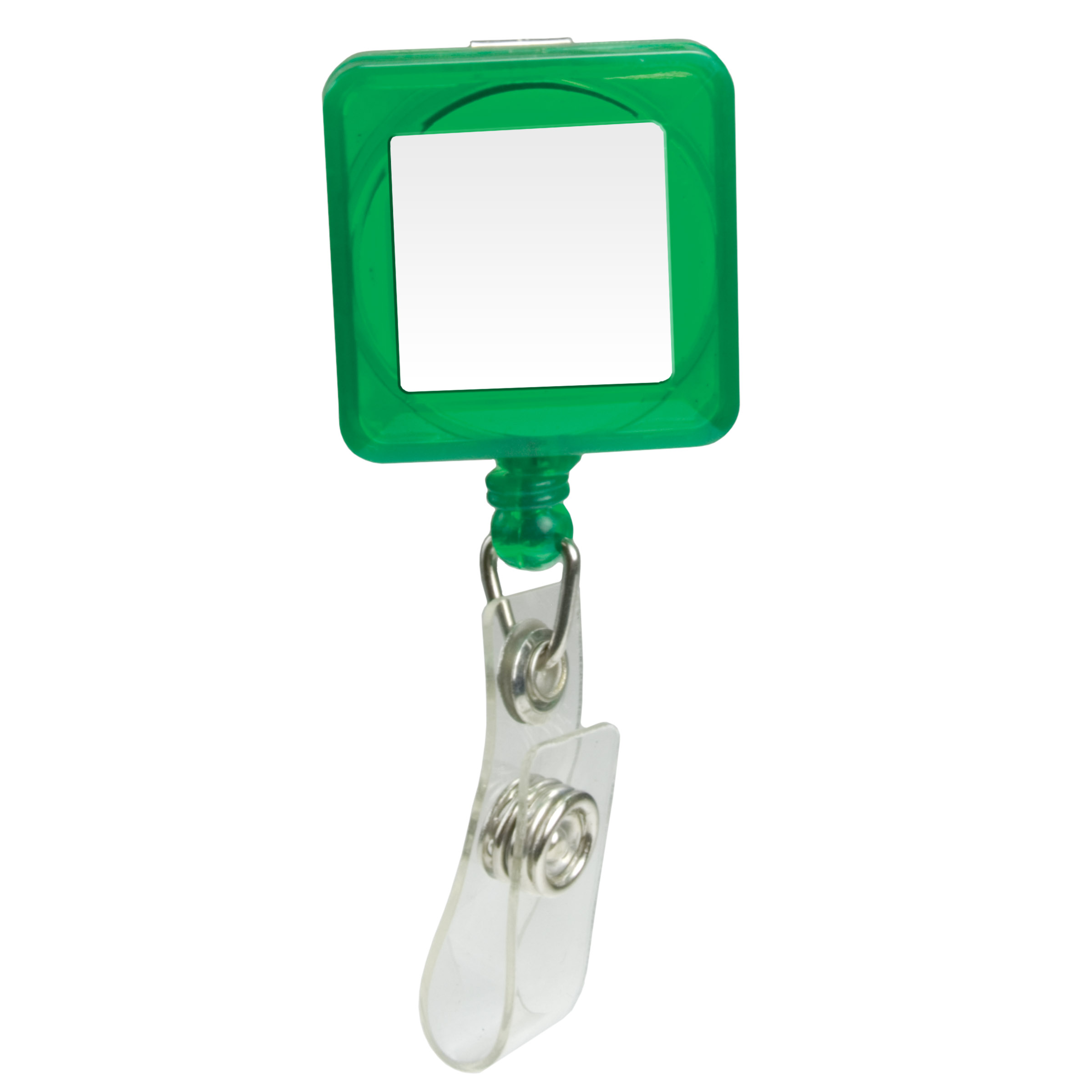 Picture of Domed Retractable Badge Holder (Square w/ Slip on Clip)
