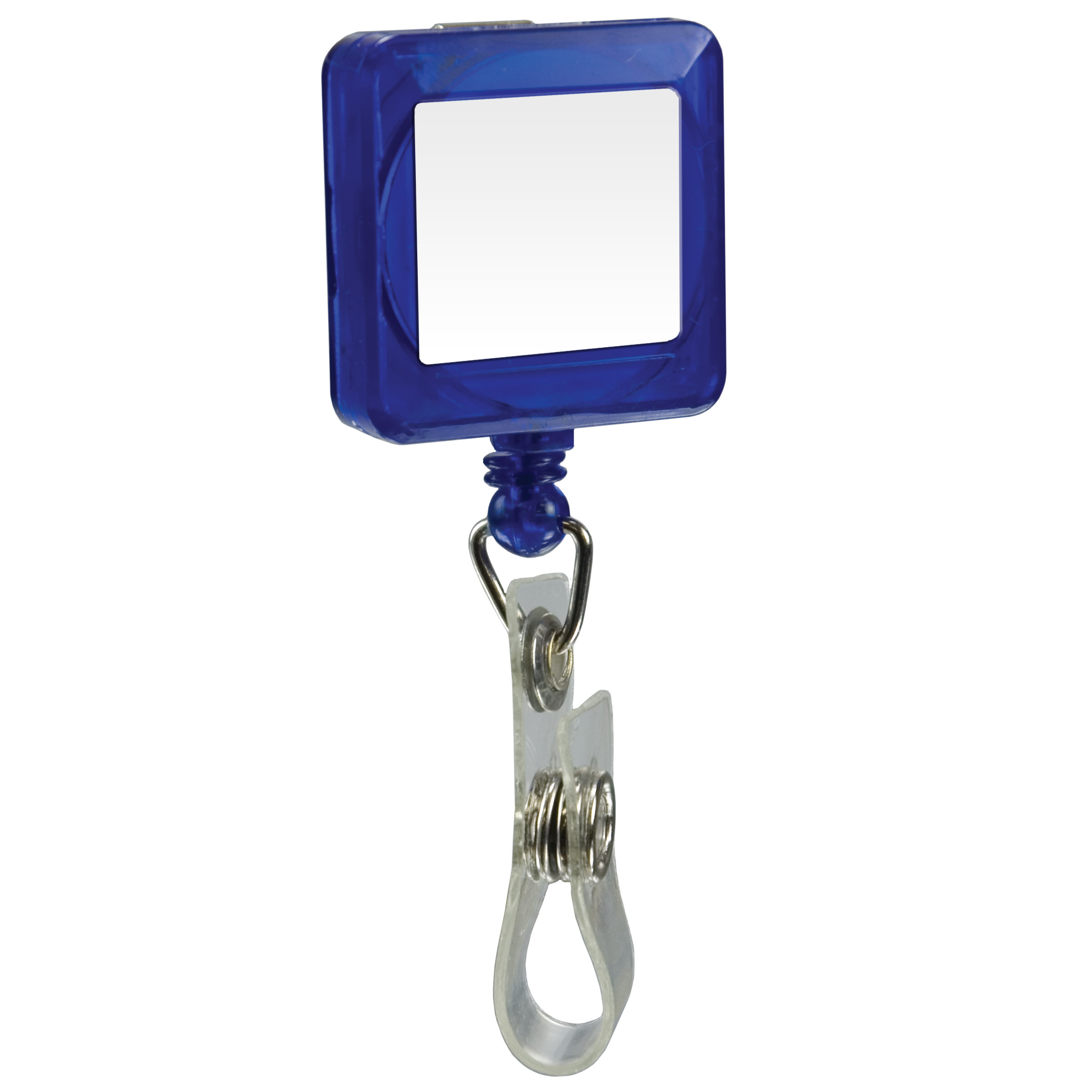 Picture of Domed Retractable Badge Holder (Square w/ Slip on Clip)