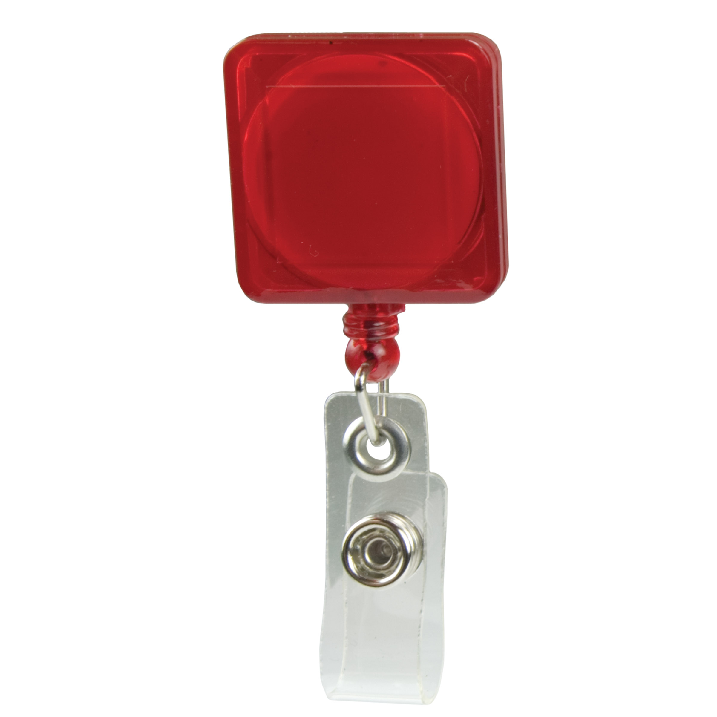 Picture of Pad Printed Retractable Badge Holder (Square w/ Slip on Clip)