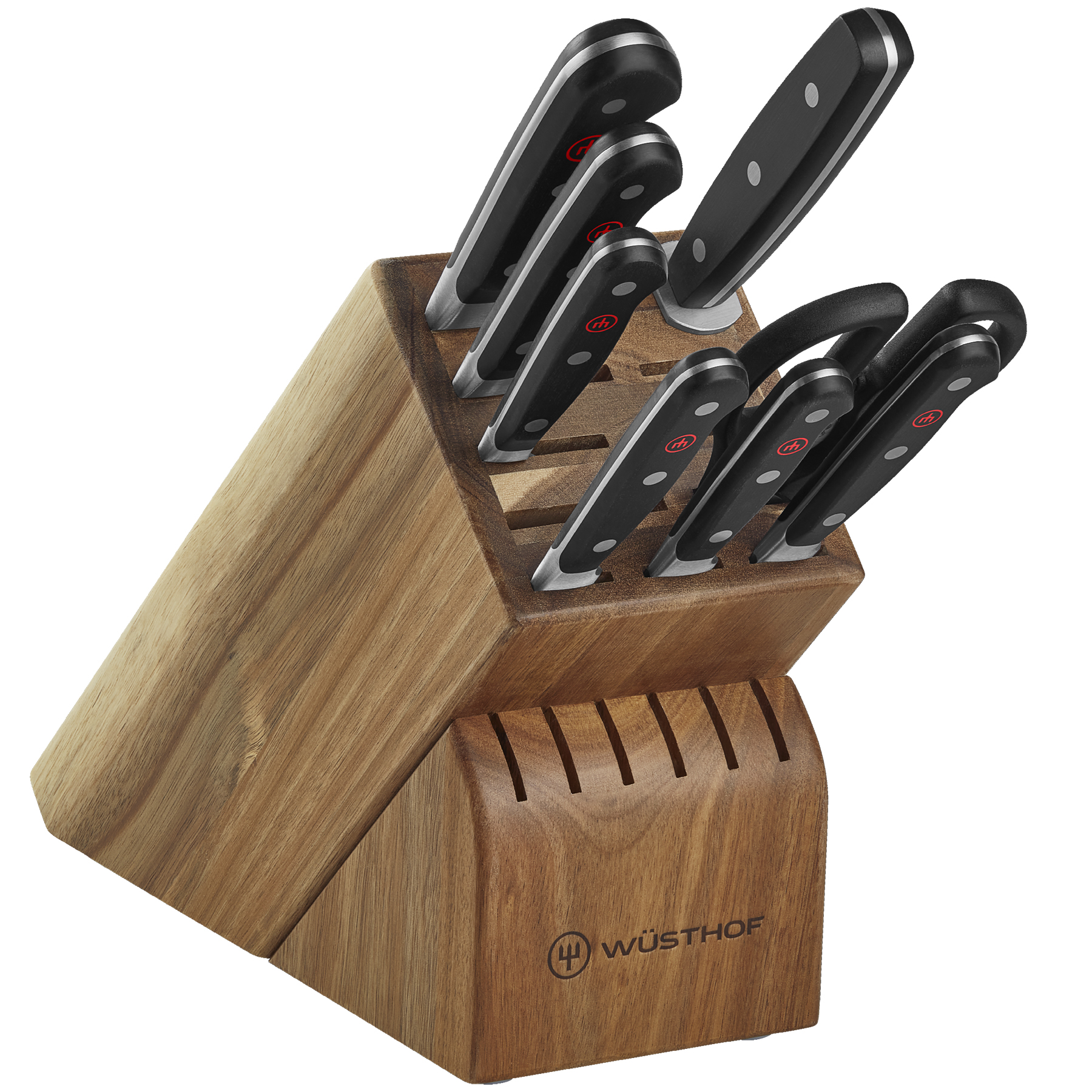 Picture of Wusthof Classic 9-Piece Knife Block Set, Acacia