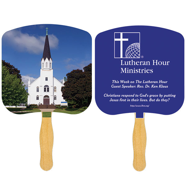 Picture of Religious Hand Fan/ Church-Religious