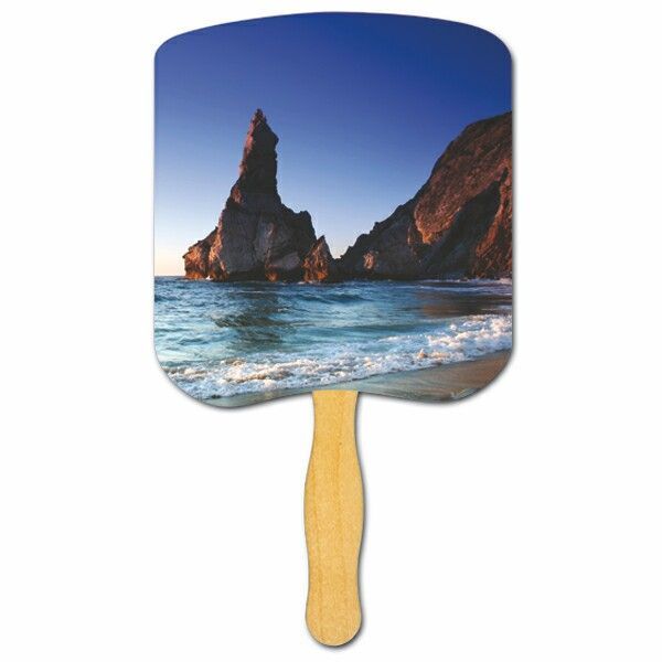Picture of Religious Hand Fan/ Shoreline at Daytime