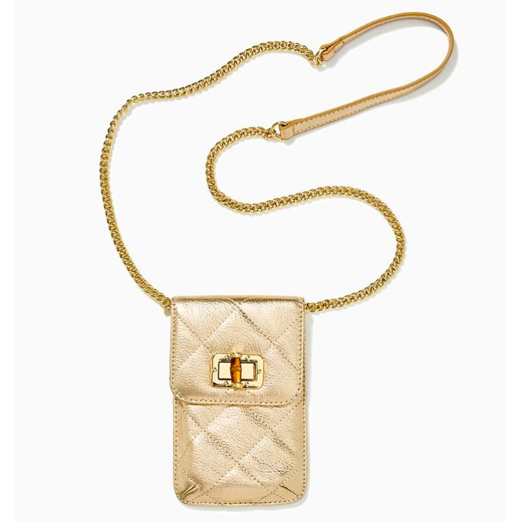 Picture of Lilly Pulitzer Quilted Lindley Leather Phone Crossbody