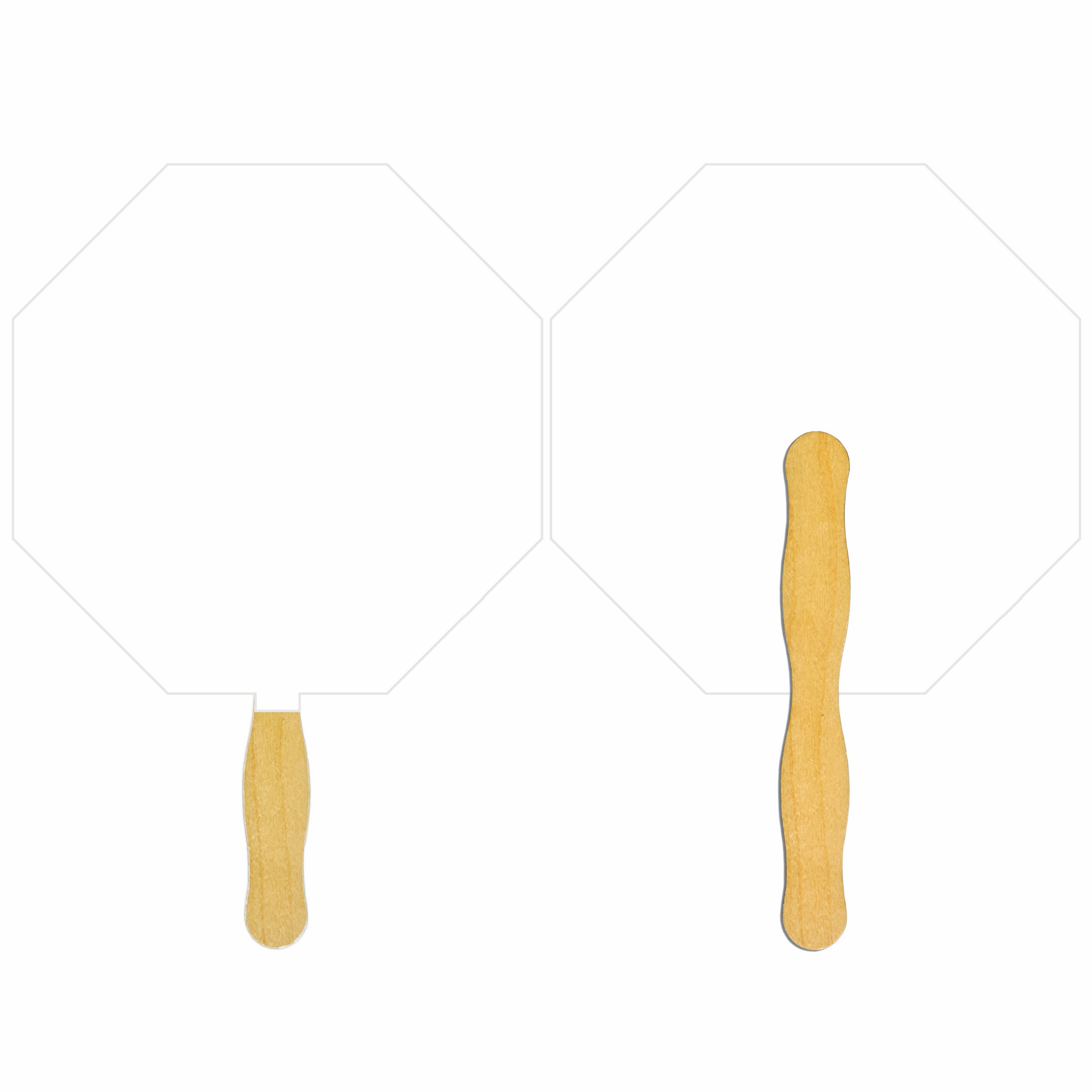 Picture of Octagon Glued Hand Fan (1 Side/ Four Color Process Imprint)