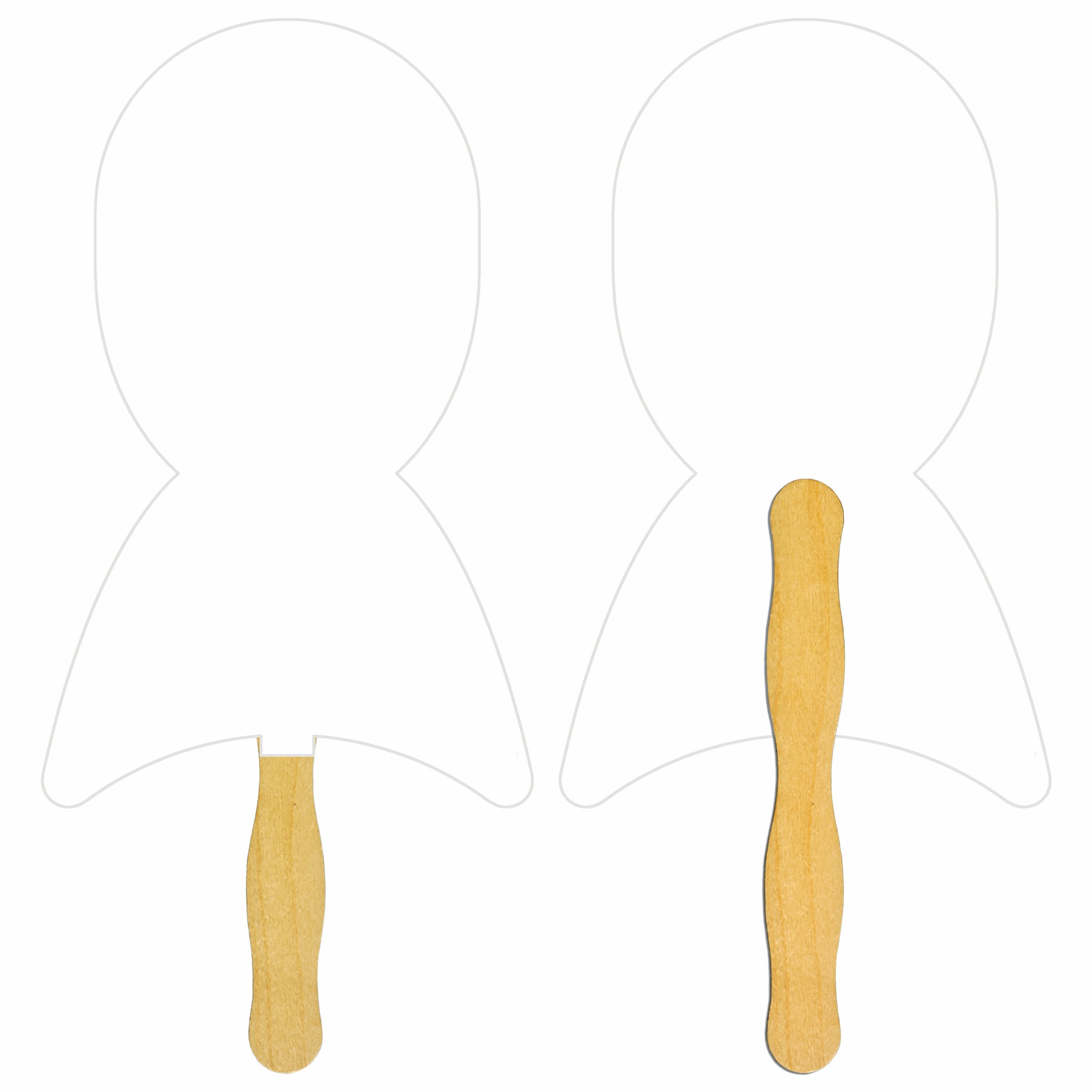 Picture of Ribbon Glued Hand Fan (1 Side/ 1 imprint color)