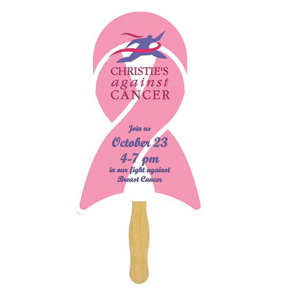 Picture of Ribbon Glued Hand Fan (1 Side/ Four Color Process Imprint)