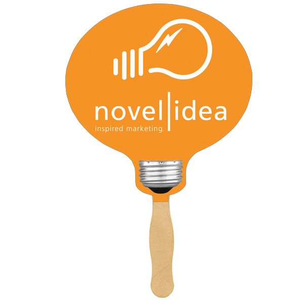 Picture of Light Bulb Glued Hand Fan (1 Side/ 1 imprint color)