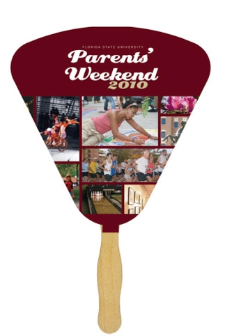 Picture of Seashell Sandwiched Hand Fan (2 Side/1 Imprint Color)