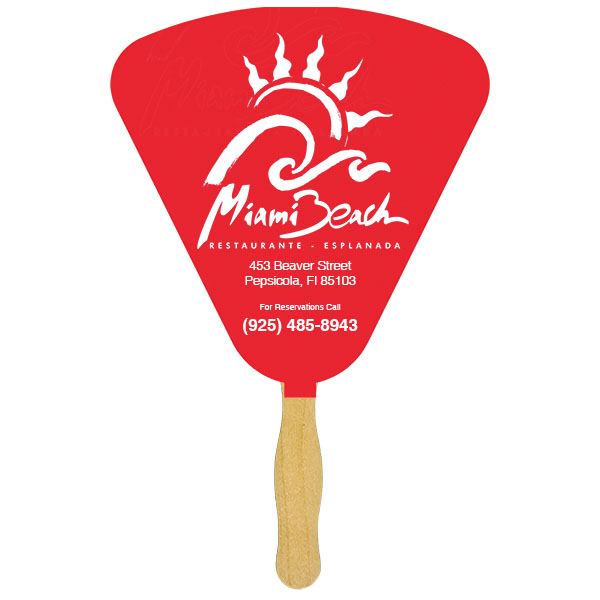 Picture of Seashell Sandwiched Hand Fan (2 Side/1 Imprint Color)