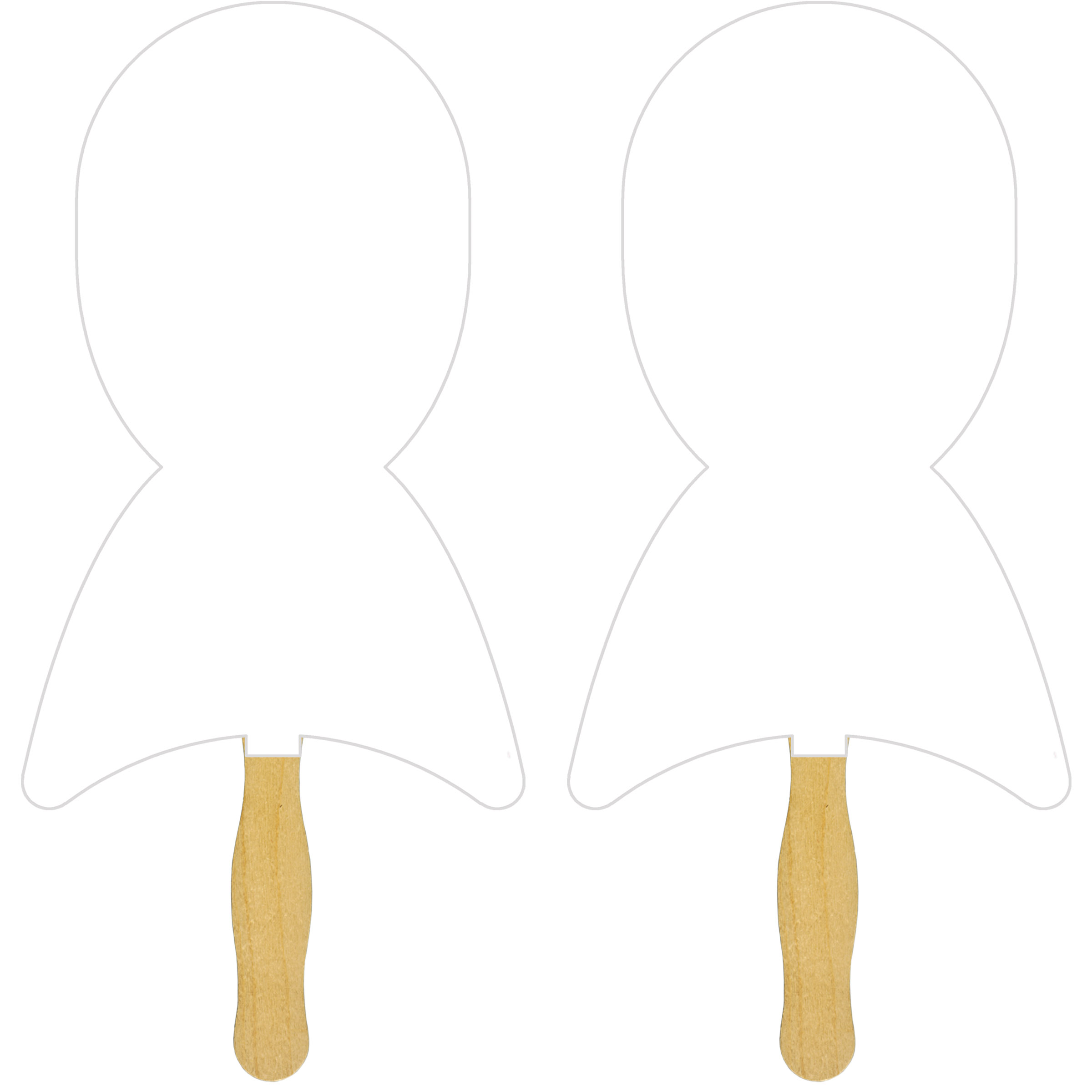 Picture of Ribbon Sandwiched Hand Fan (2 Side/1 Imprint Color)