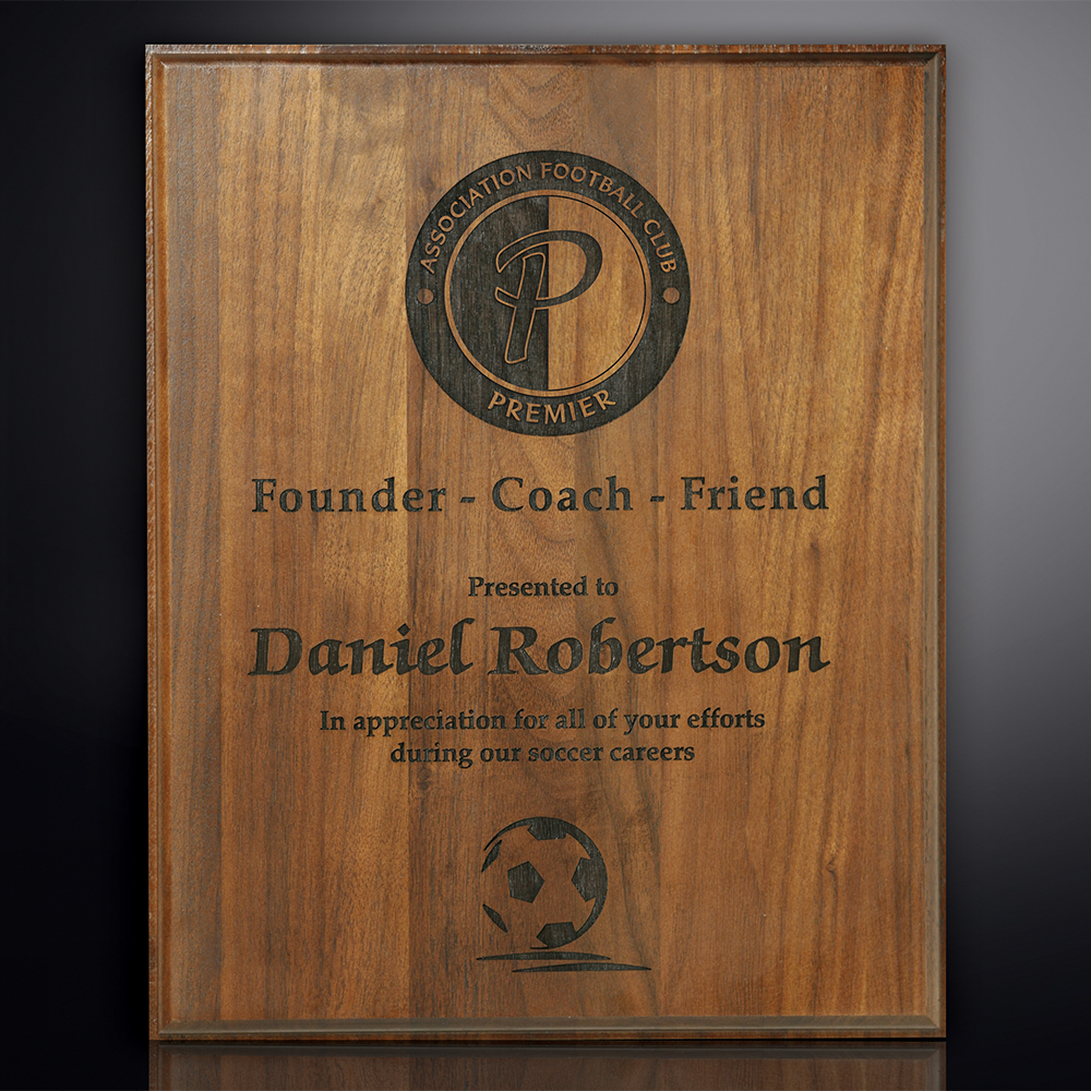 Picture of Kodiak Walnut Laser Plaque 12" x 15"