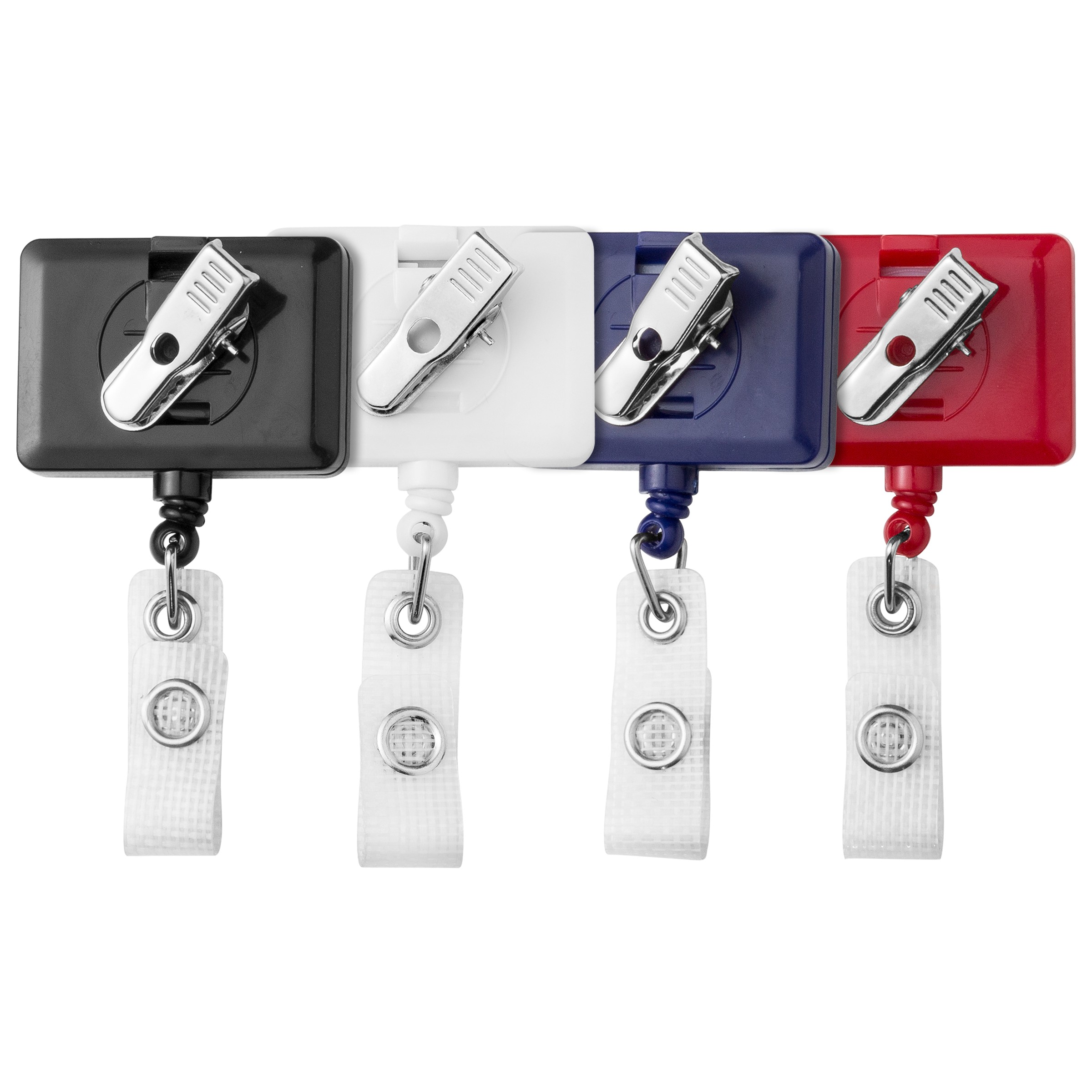 Picture of Anti-Microbial Rectangle Retractable Badge Reel