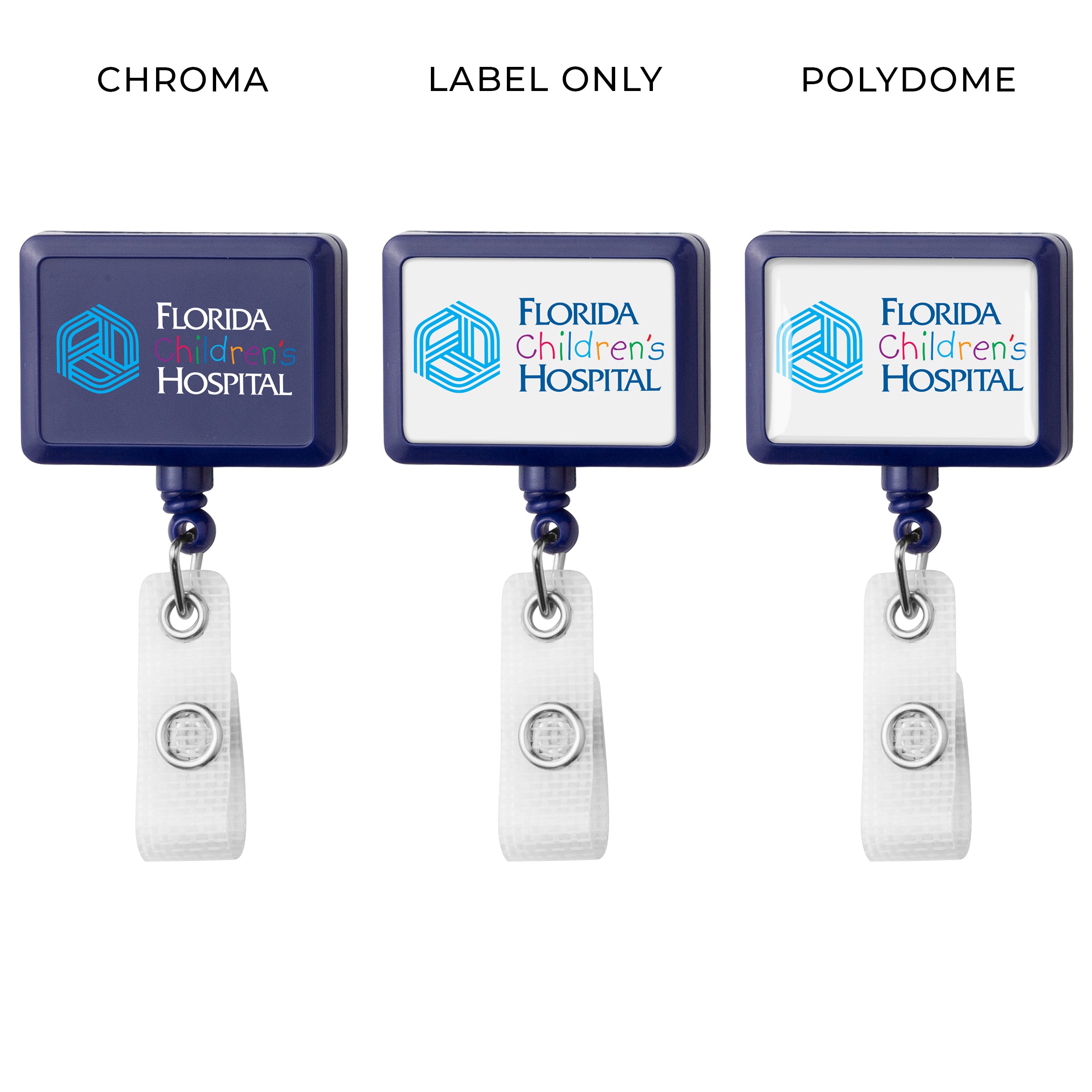 Picture of Anti-Microbial Rectangle Retractable Badge Reel