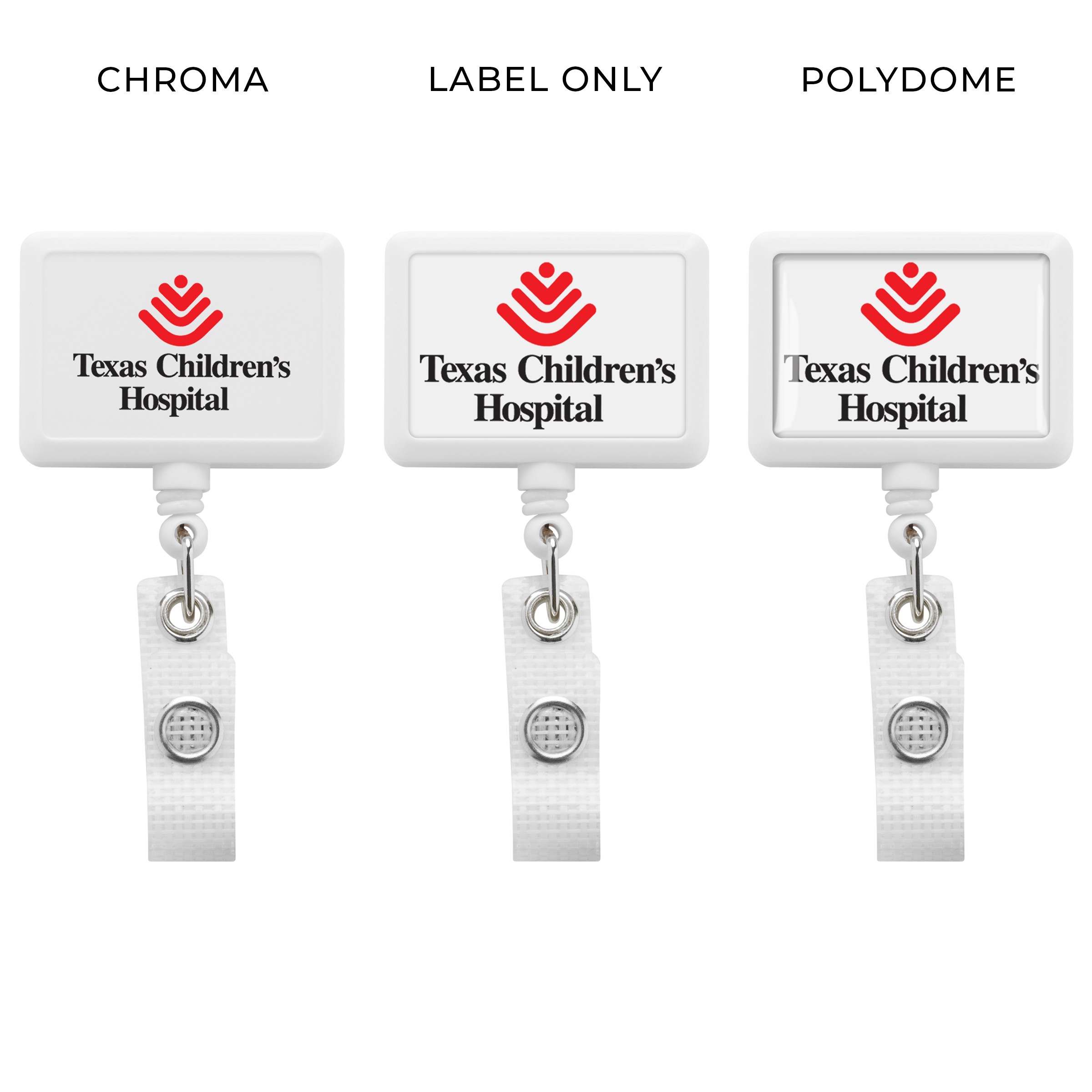 Picture of Anti-Microbial Rectangle Retractable Badge Reel