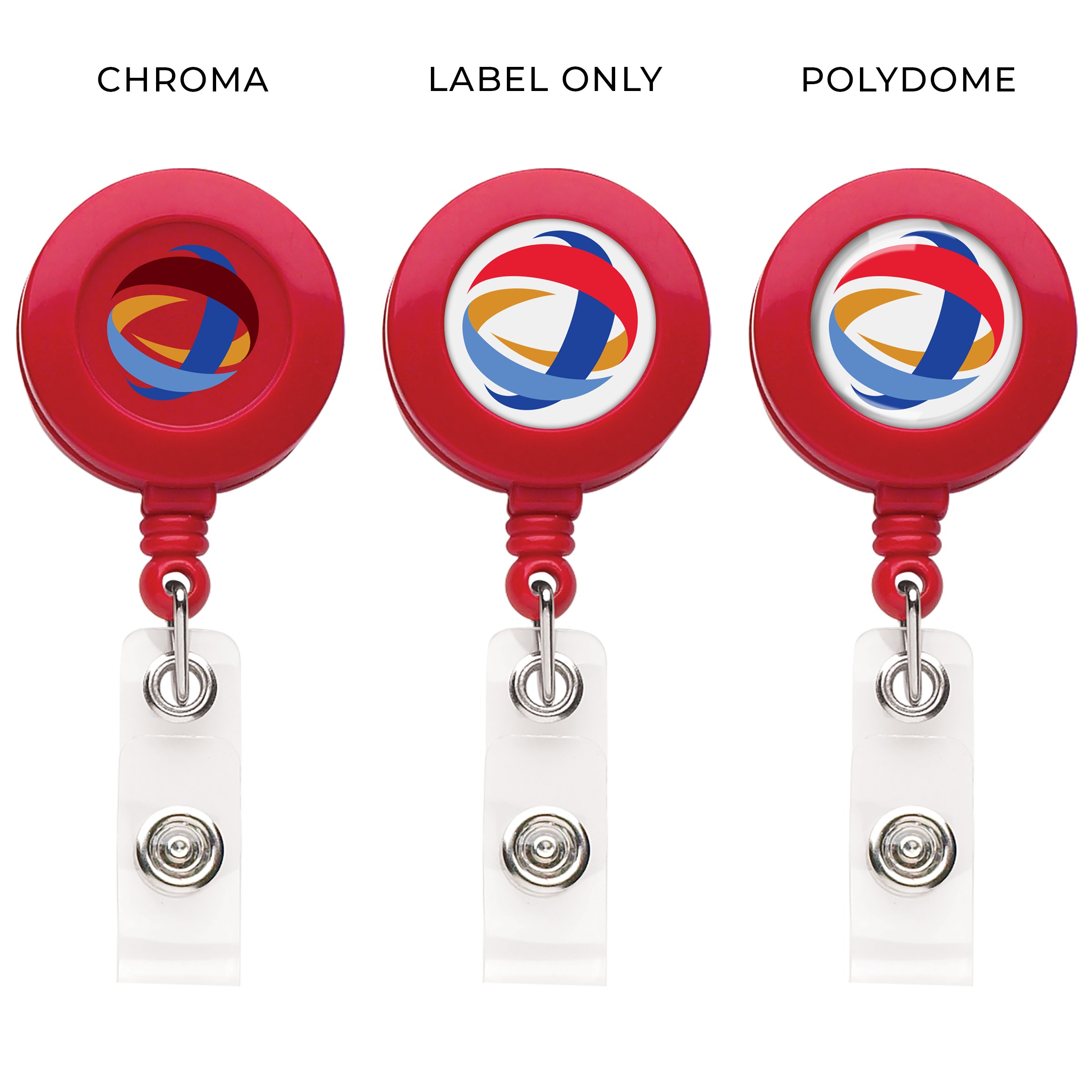 Picture of "Good" Round Retractable Badge Reel