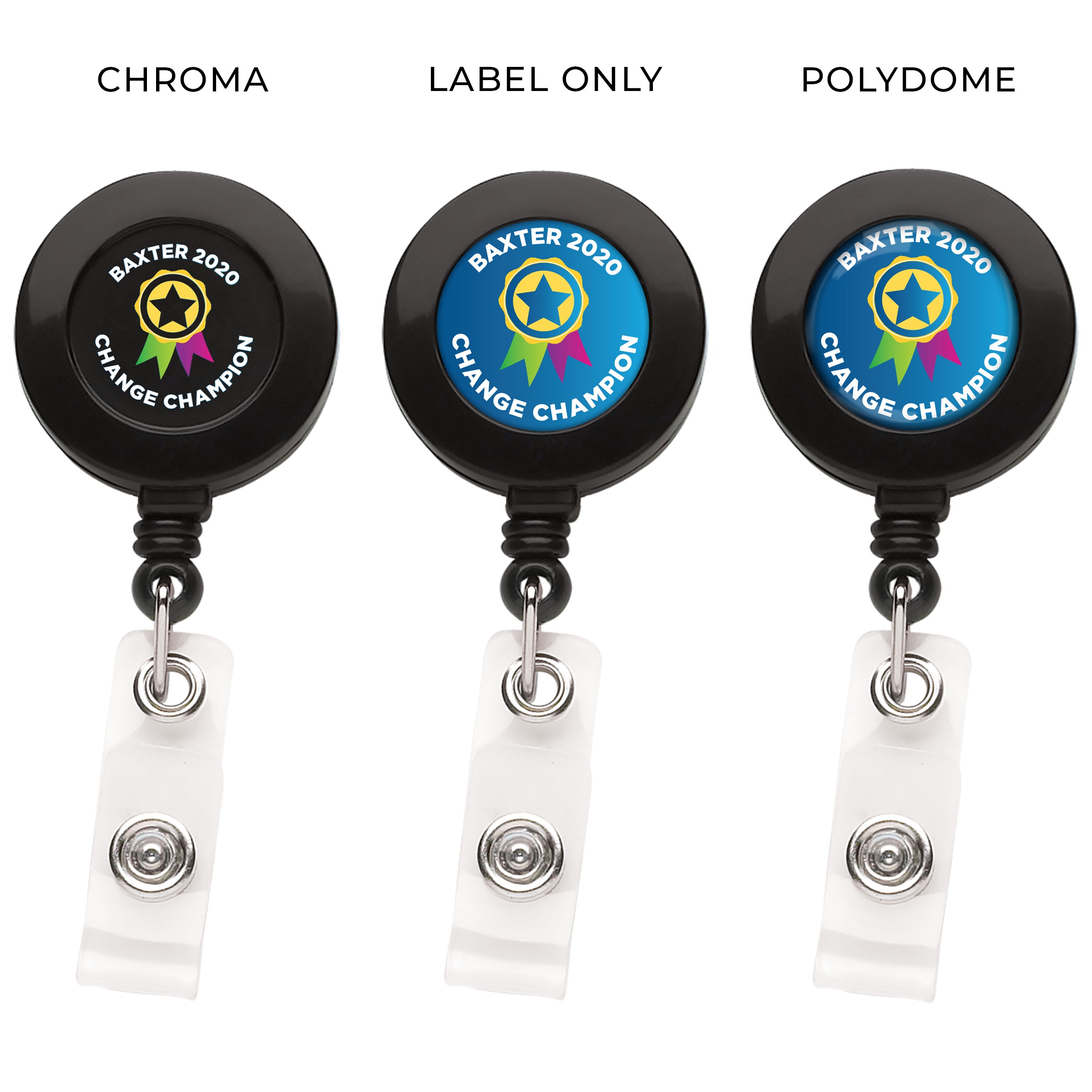 Picture of "Good" Round Retractable Badge Reel